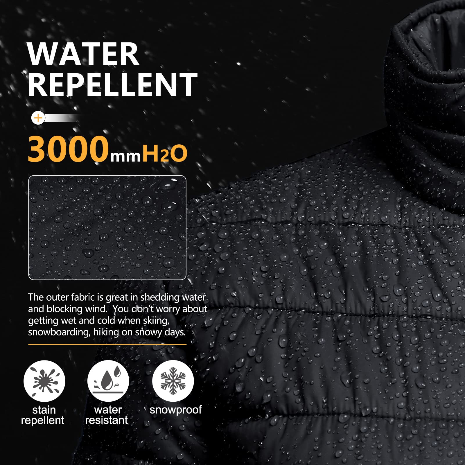 Outdoor Ventures Veste matelassée légère et chaude pour femme - Veste matelassée douce - Pour les loisirs, la randonnée, les voyages, l'extérieur