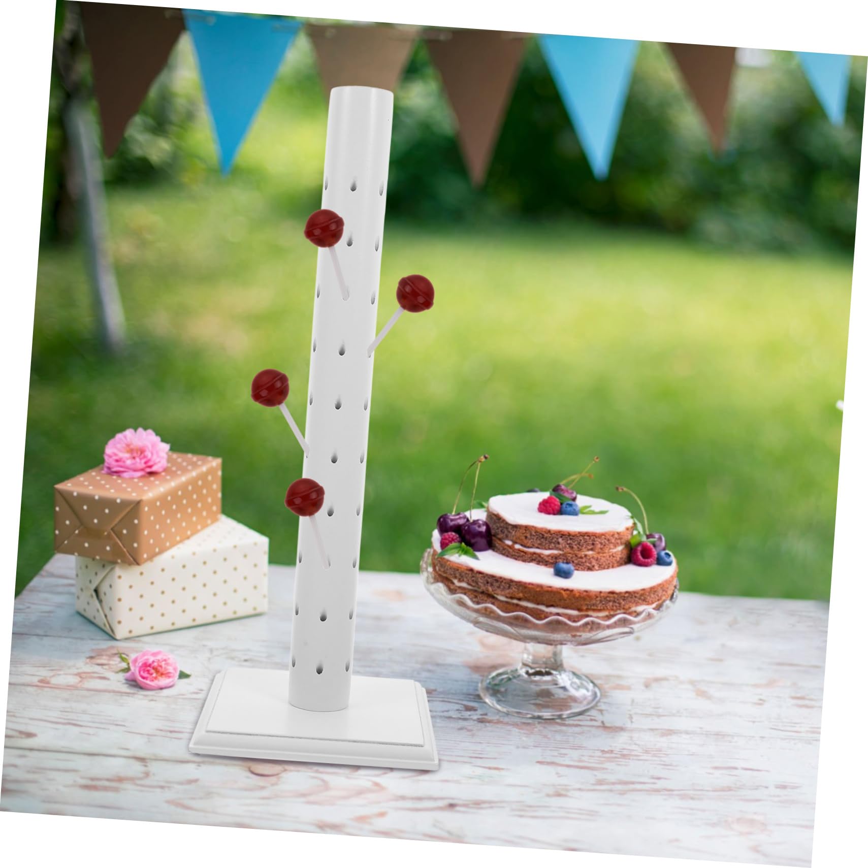 Zerodeko Holz Lutscherständer Mehrstöckig Verstellbarer Cake Pop Halter Dekorativer Süßigkeiten Tischdeko Für Partys Hochzeiten Geburtstage