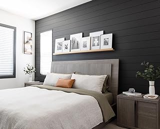 Luxdecor Real Wood Wall Planks - White Shiplap Boards 5
