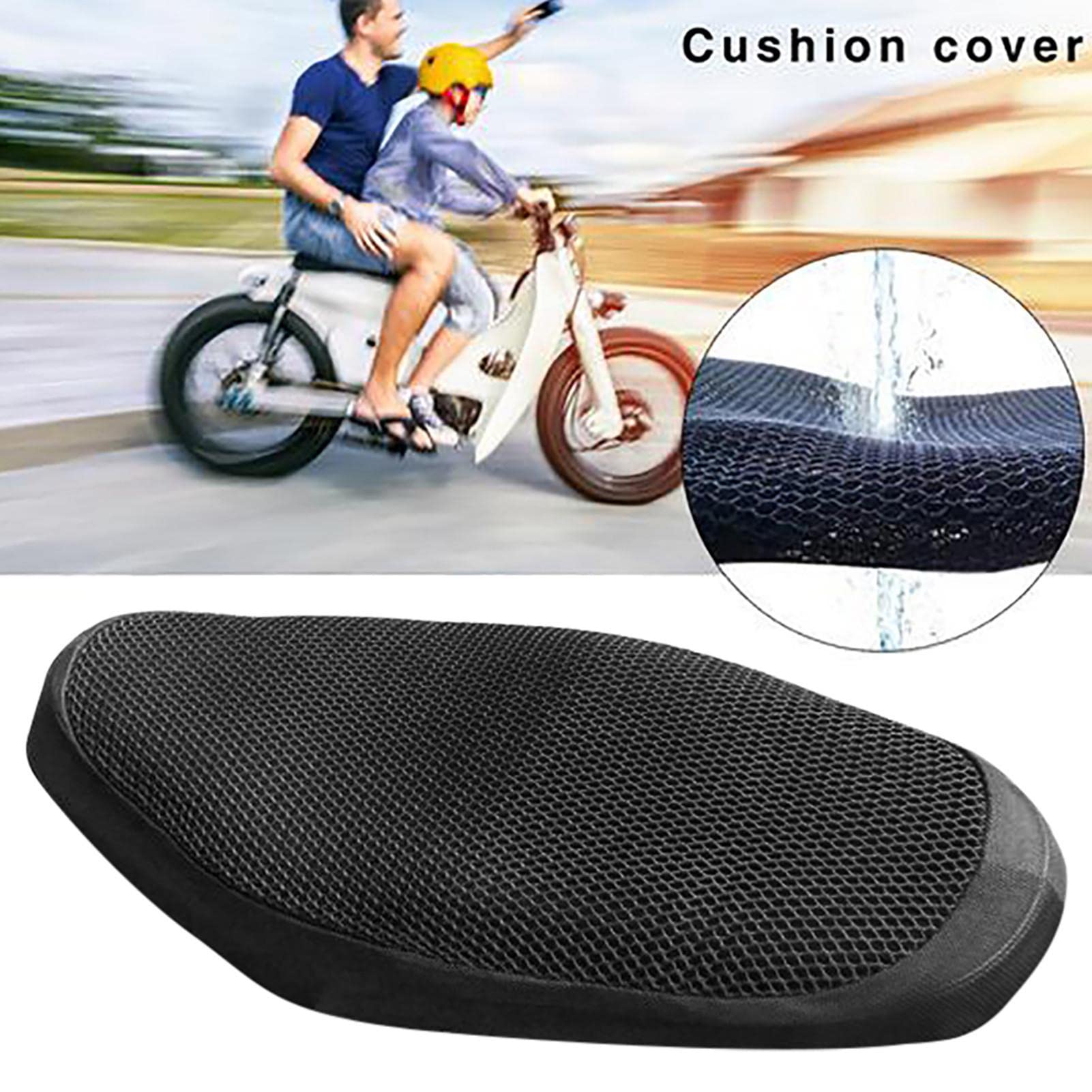 Coprisedile Moto In Rete 3D Antiscivolo E Traspirante | Universale Per Scooter, Ciclomotori | Impermeabile E Comfortevole - Foto 9