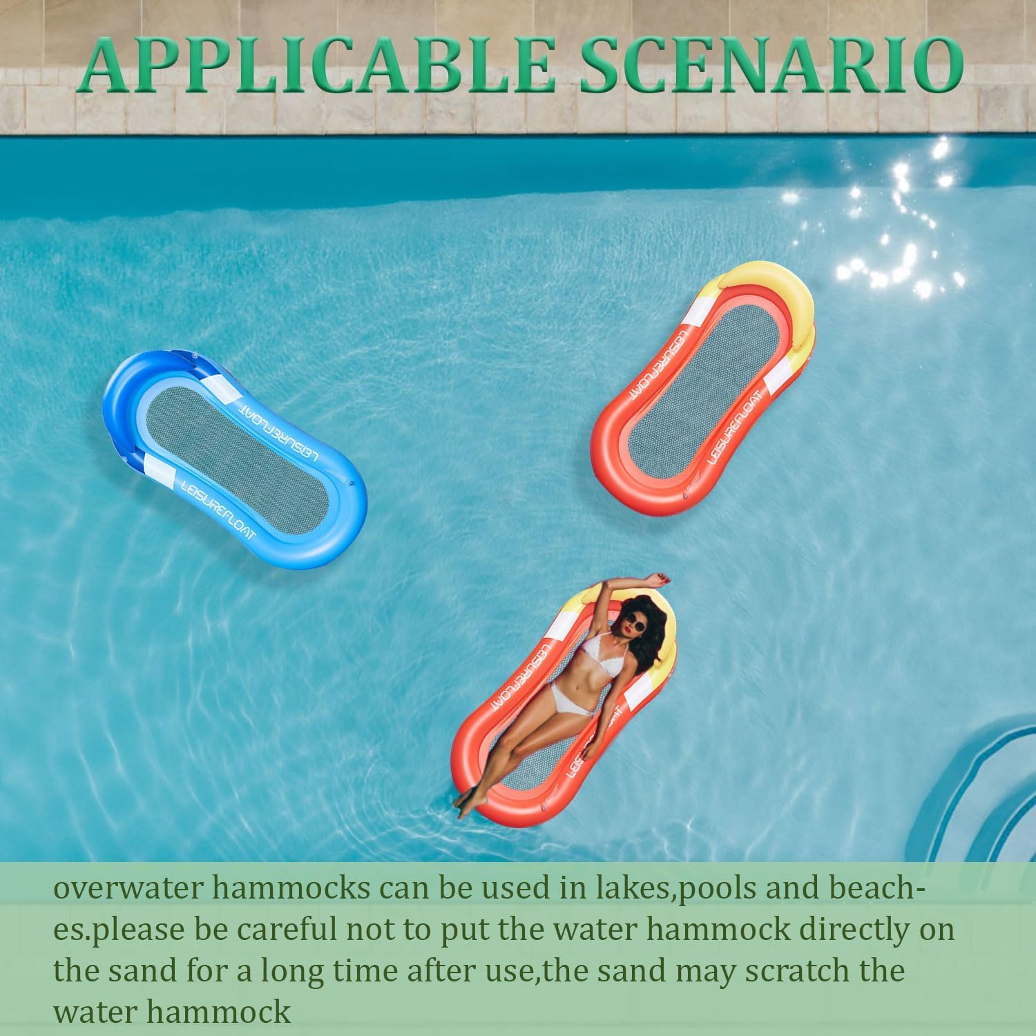 Colchón inflable para piscina de agua