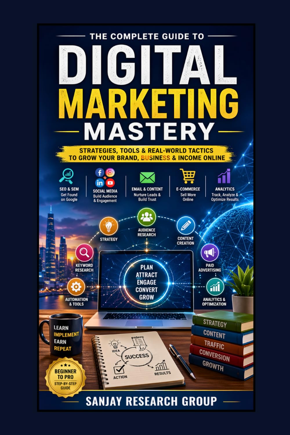 Digital Marketing: Strategies Tools & Real World Tactics to grow your Brand, Business & Income Online: 11 (Online Earning Books By Sanjay Mandavi)