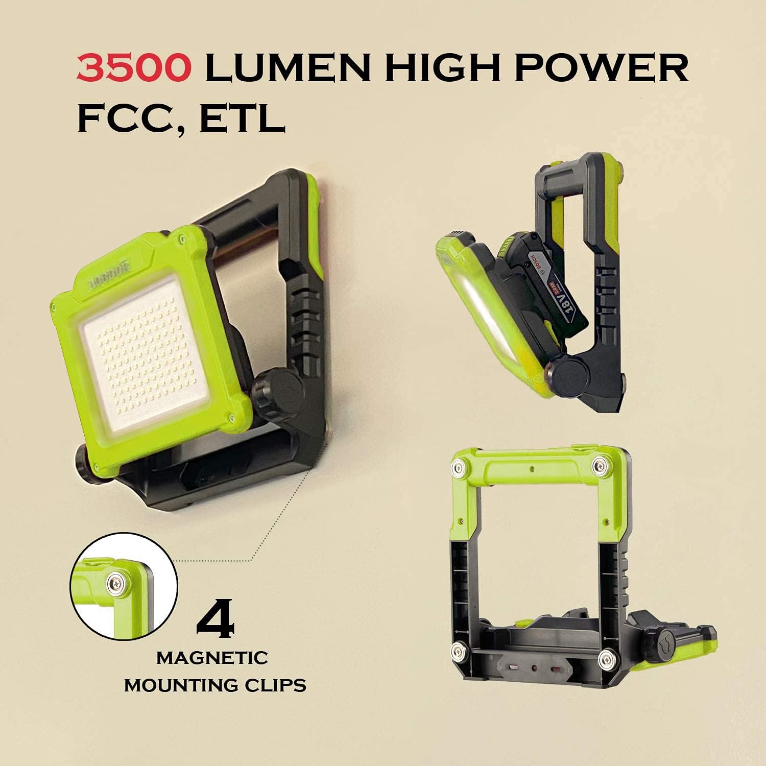 Featured Product Aoodor Cordless LED Work Light 3500 Lumen Compatible Multiple Brands (Light Only)