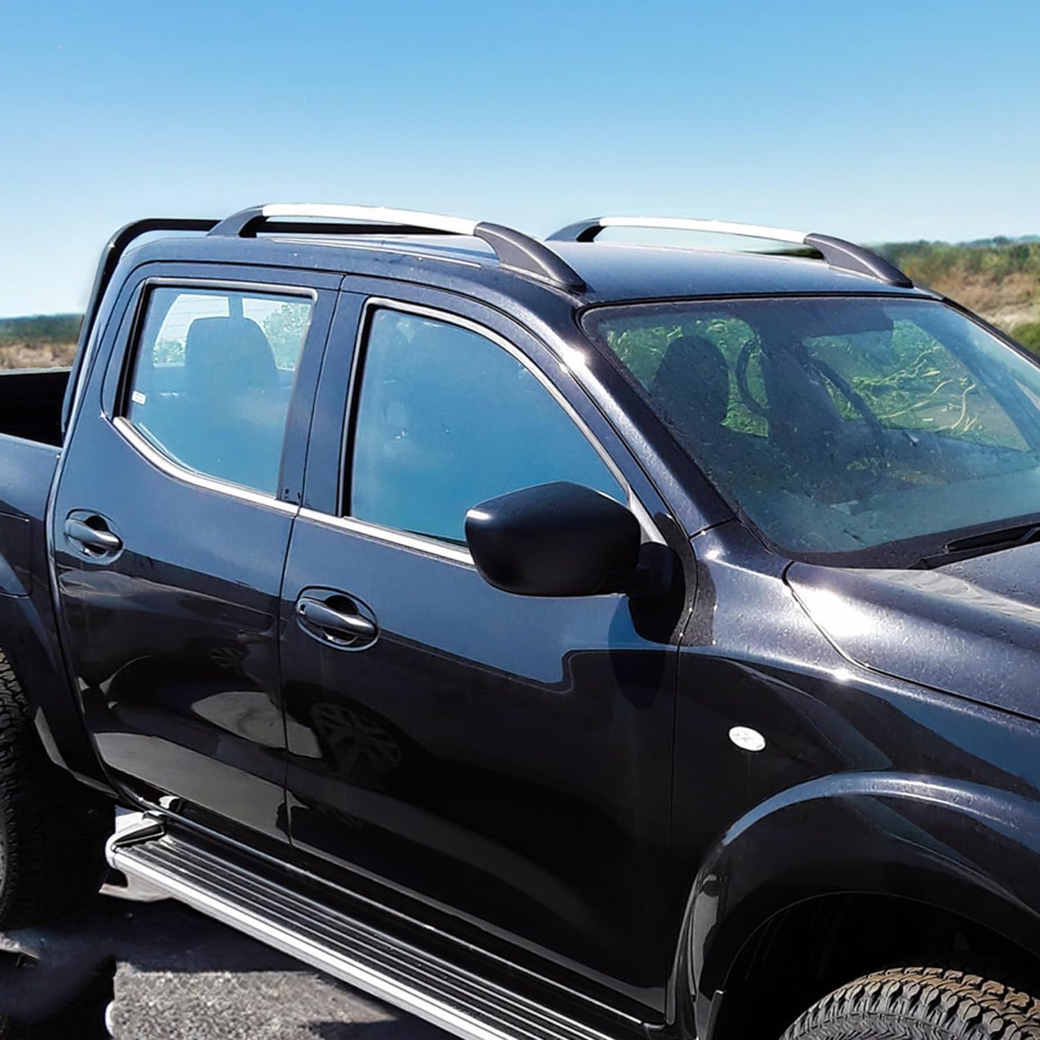 for Ford Ranger F150 2022 2023 2024 Custom Fit Roof Rack Side Rails - 165 LBS Load Capacity, Durable Aluminum Construction Black Color