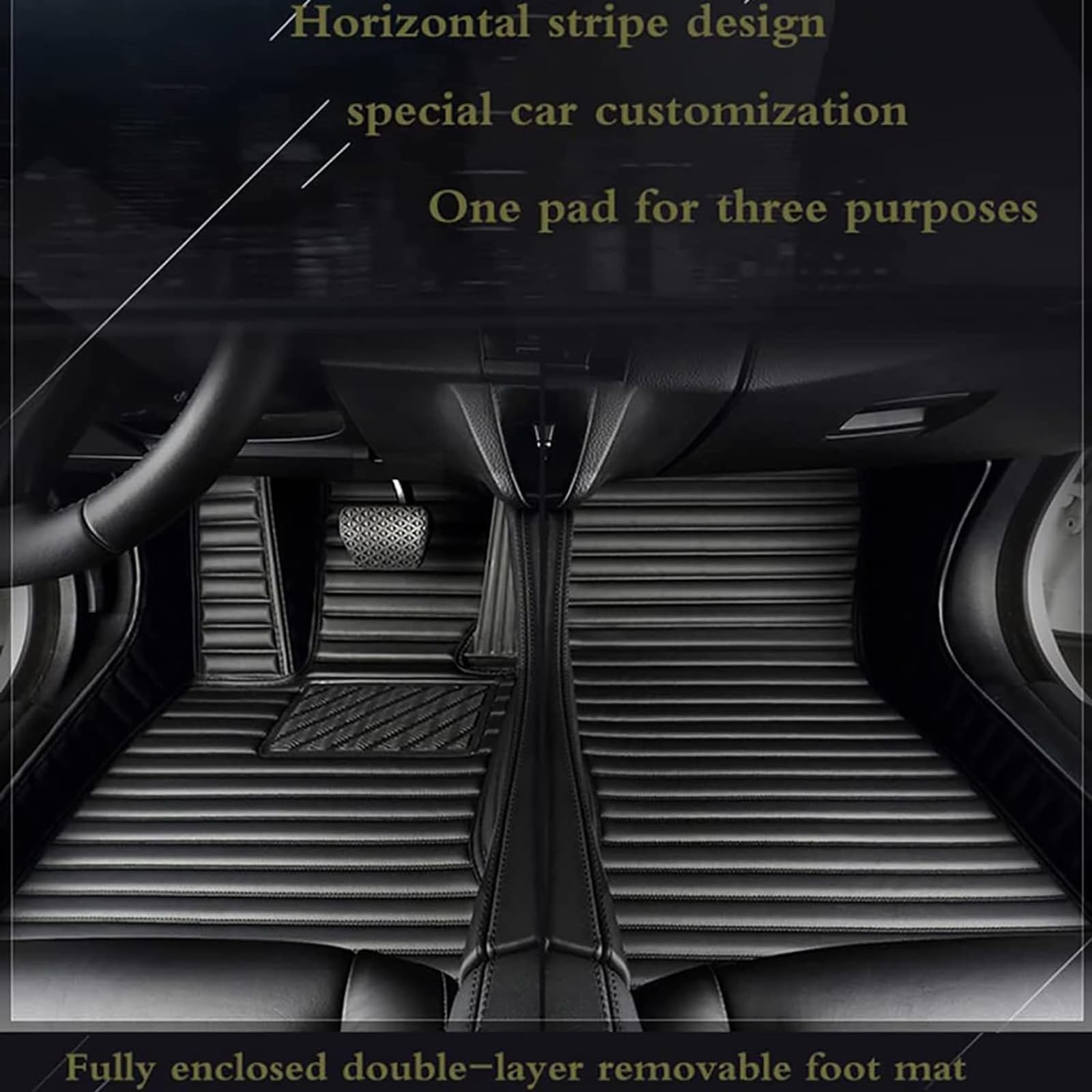 Tesla Model 3 TPE All Weather Floor Mat Set (3 Piece Interior Set