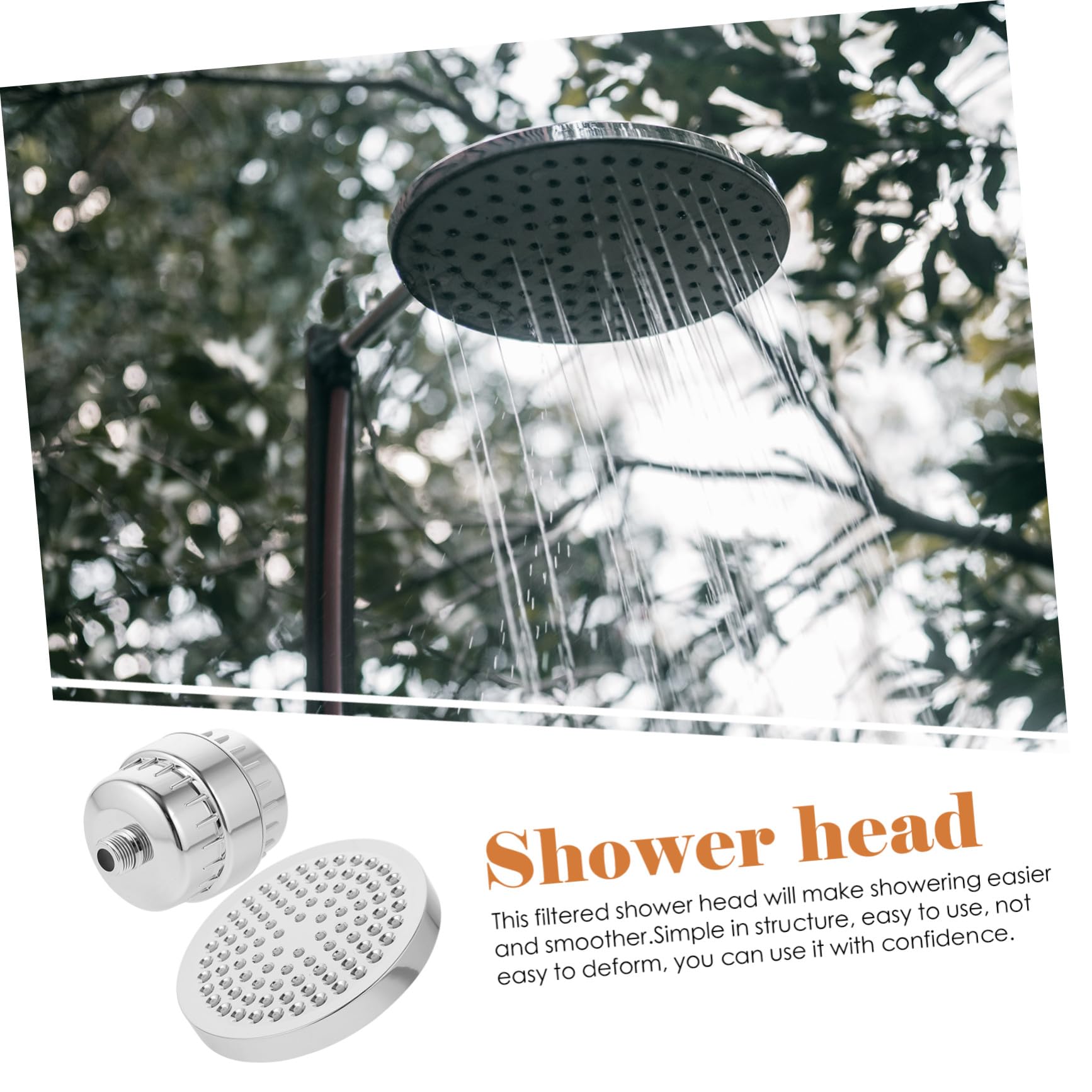 Potente alcachofa de ducha con filtro de agua dura, bola giratoria, suavizante de agua para una experiencia de baño refrescante, la solución definitiva para problemas de agua dura