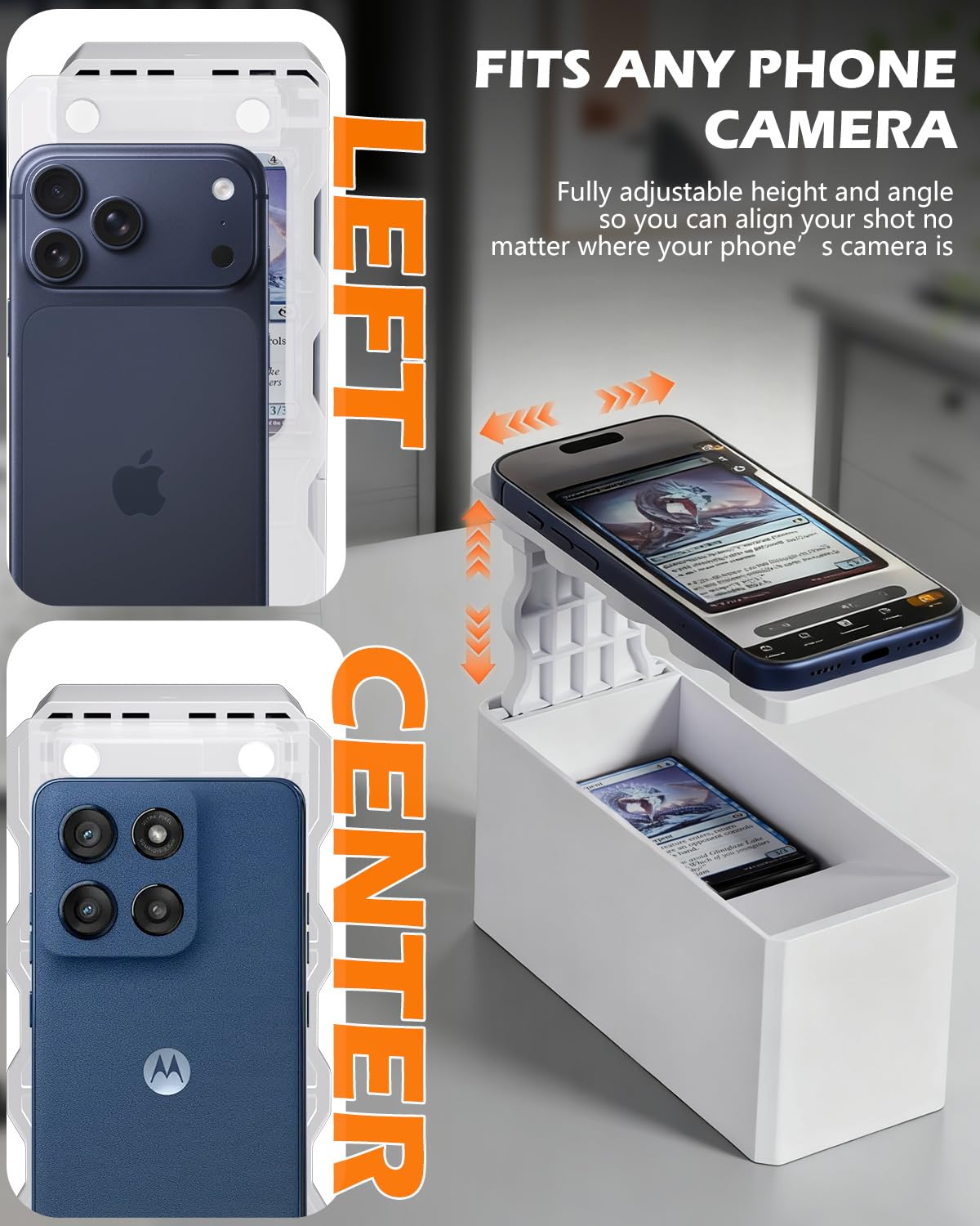 3d printed mtg card scanner Amazon.com: CloudValley TCG Card Scanner Stand for MTG Collector Trading  Cards, 【ABS Material】Adjustable Holder for Phone Scanning,【Fast Scan &  Price Check】Compatible with ManaBox APP（Non-3D Printing） : Health &  Household