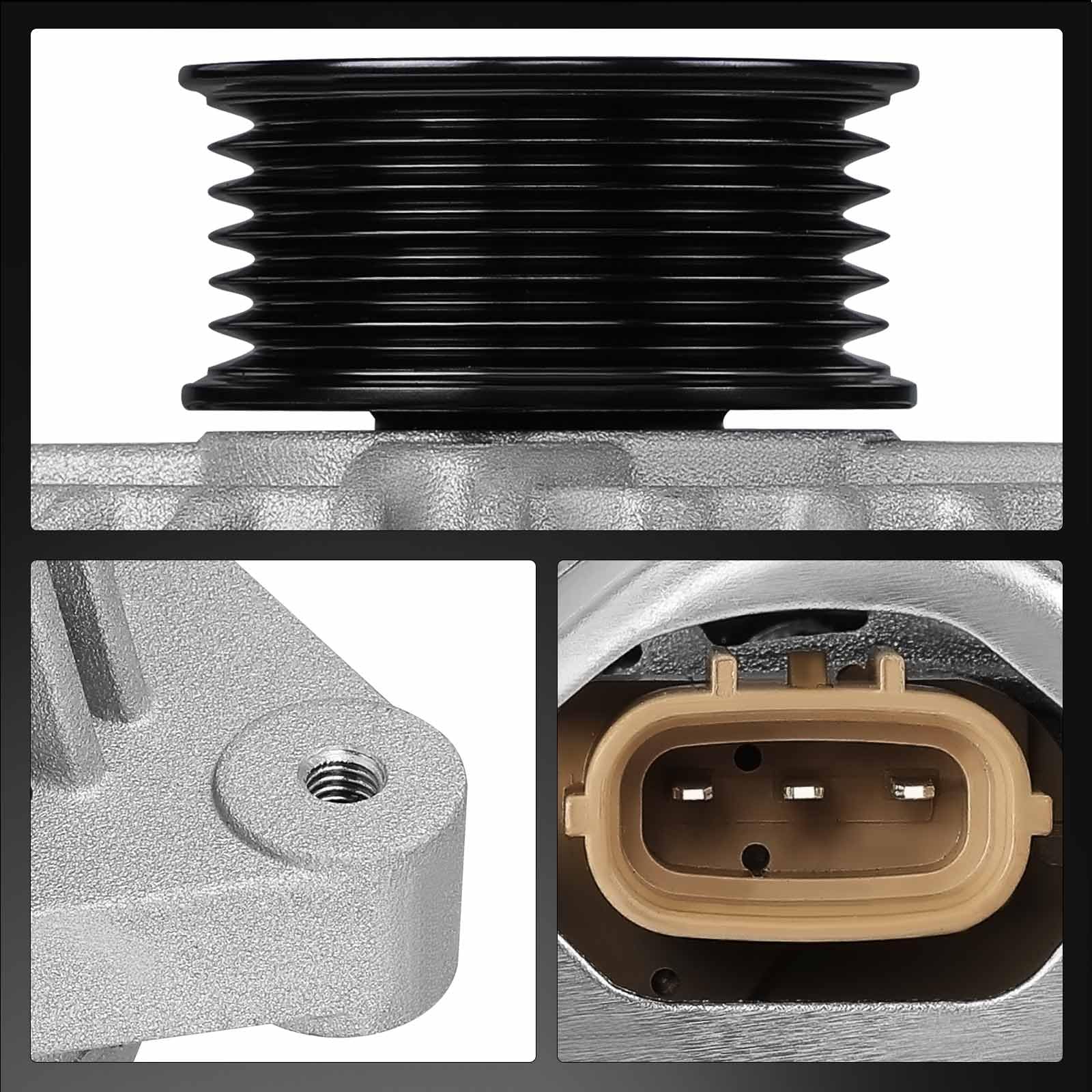 Frankberg Alternatore con puleggia a cinghia trapezoidale a 3 perni | Con puleggia a cinghia multi-nervata, 3 pin, 27060-0J040; 0J040; Compatibile con: Yaris P1