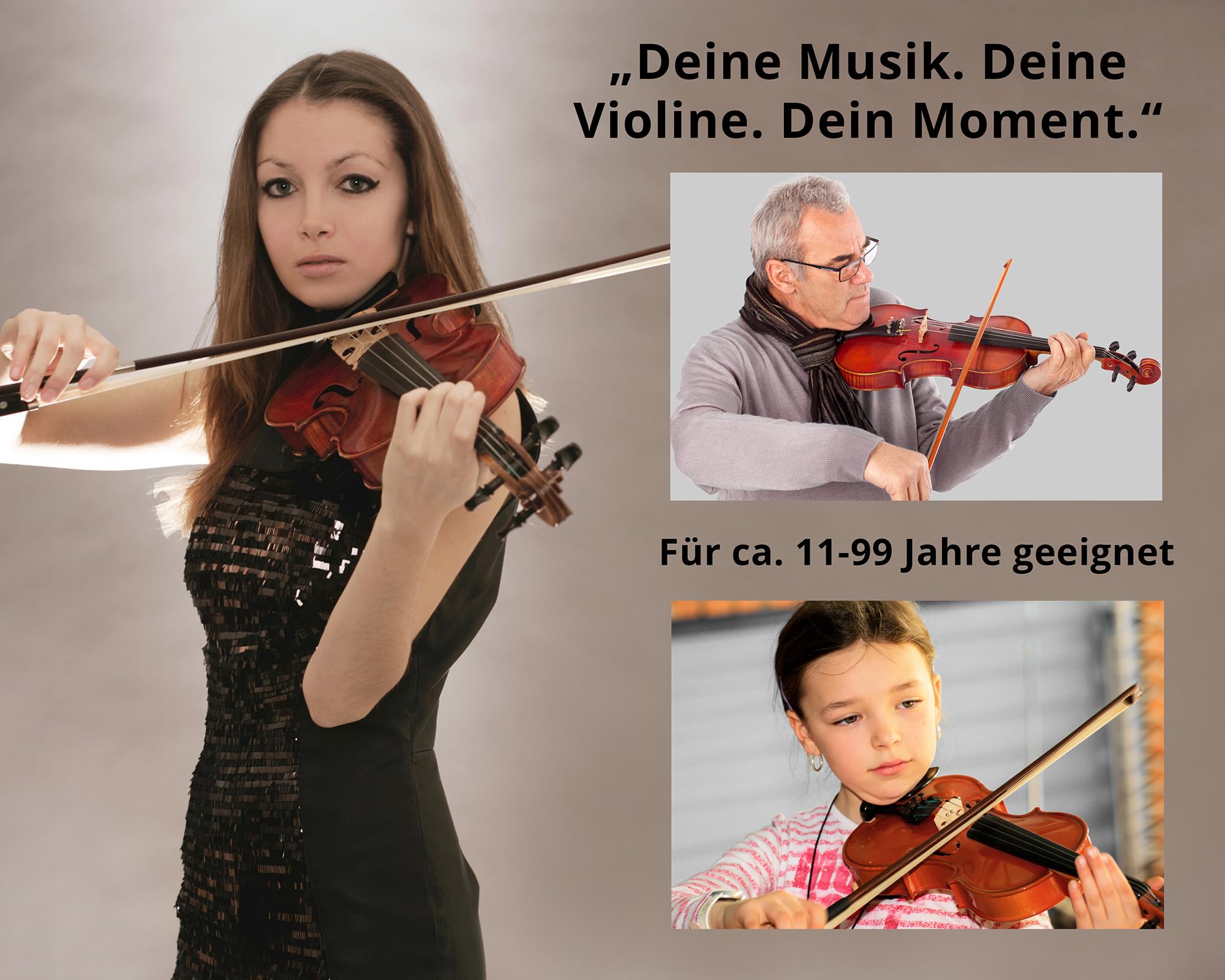 Classic Cantabile Violon étudiant 4/4 SET y compris colophane