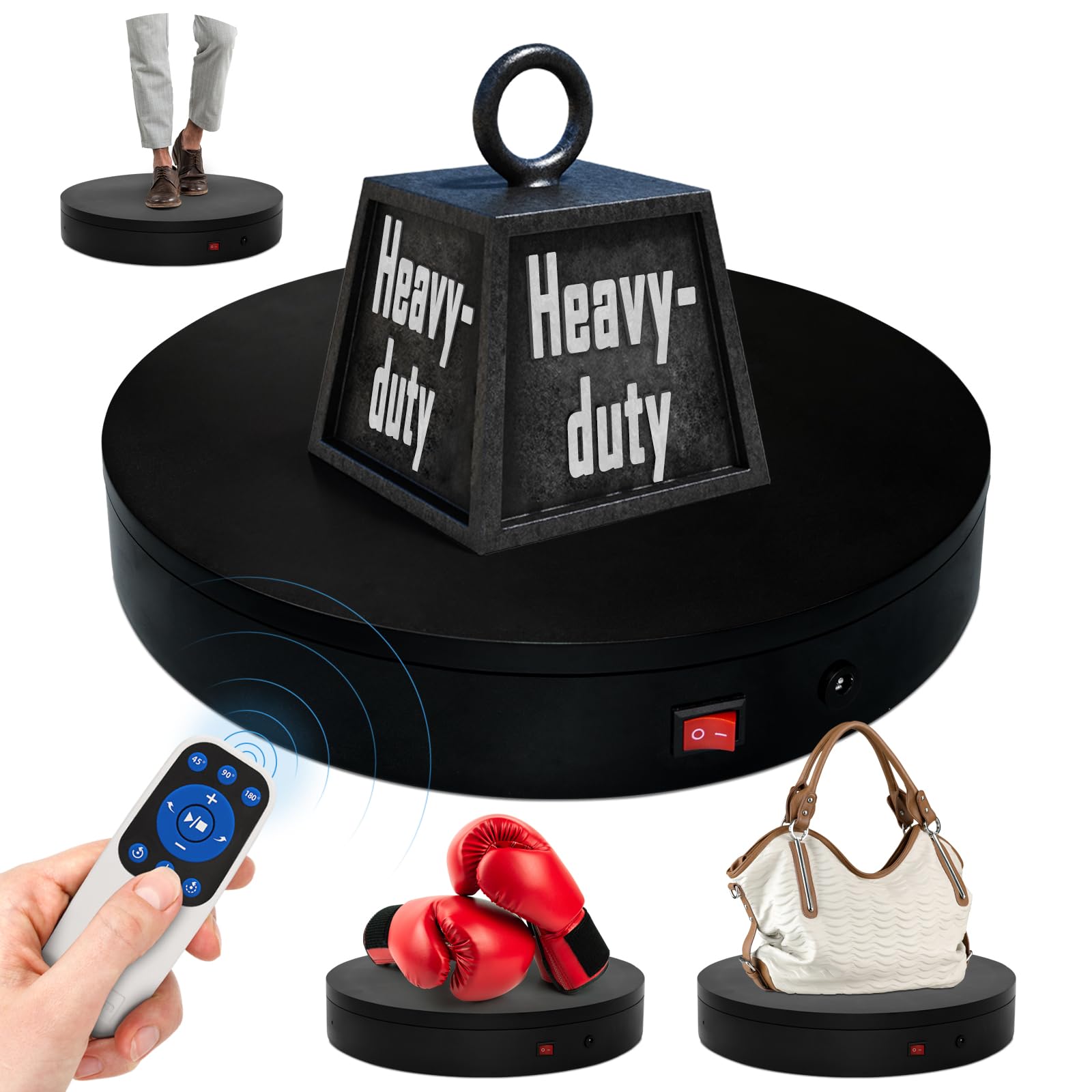 Motorized Rotating Turntable Display Stand - 360 Rotation -18