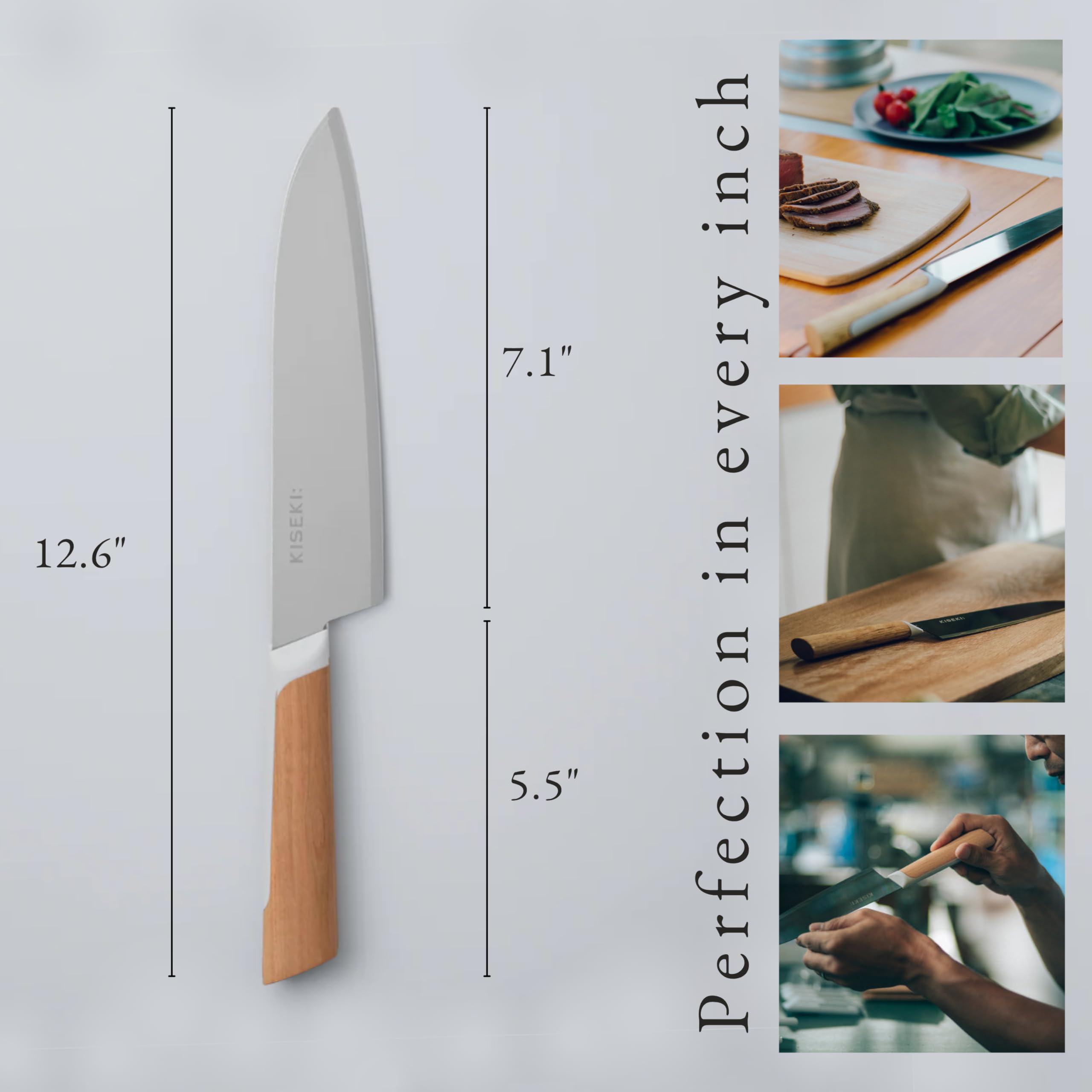 Amazon.com: KISEKI: 7.1 Inch Santoku Japanese Chef's Knife, 1.2 mm