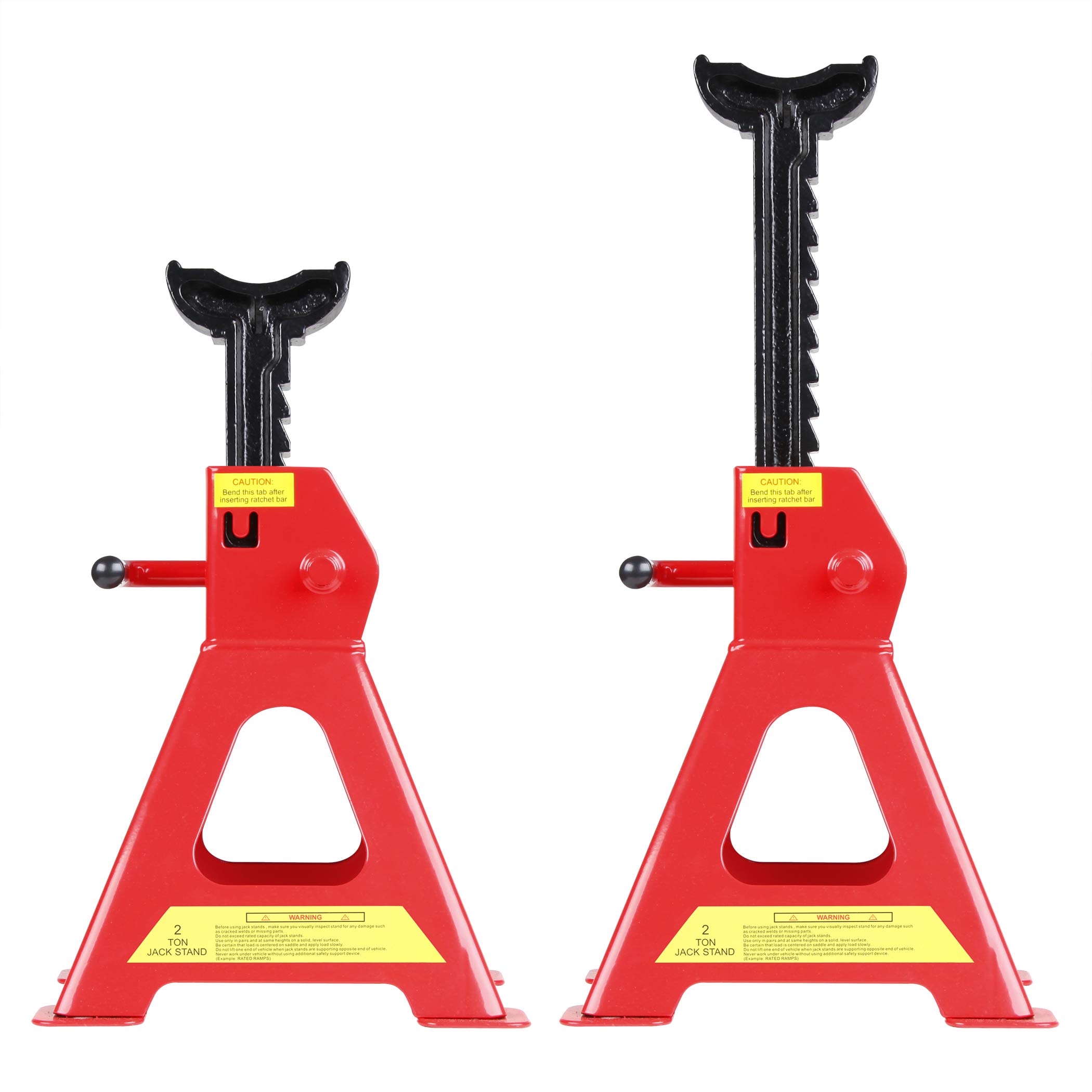 Buy CARTMAN Car Jack Stands, 2 Ton (4,400 lb) Capacity Steel Car