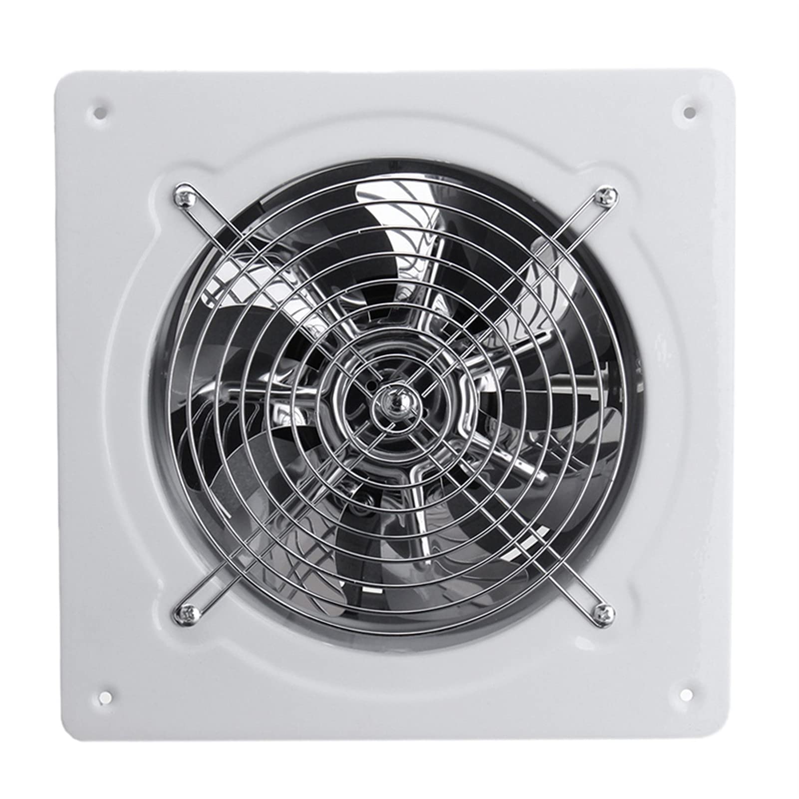 sdneNest Ventole di ventilazione da 10,2 cm, 20 W, ad alta velocità, per WC, cucina, bagno, da appendere alla parete, in vetro, piccole ventole di scarico, bianco, 135 mm x 135 mm