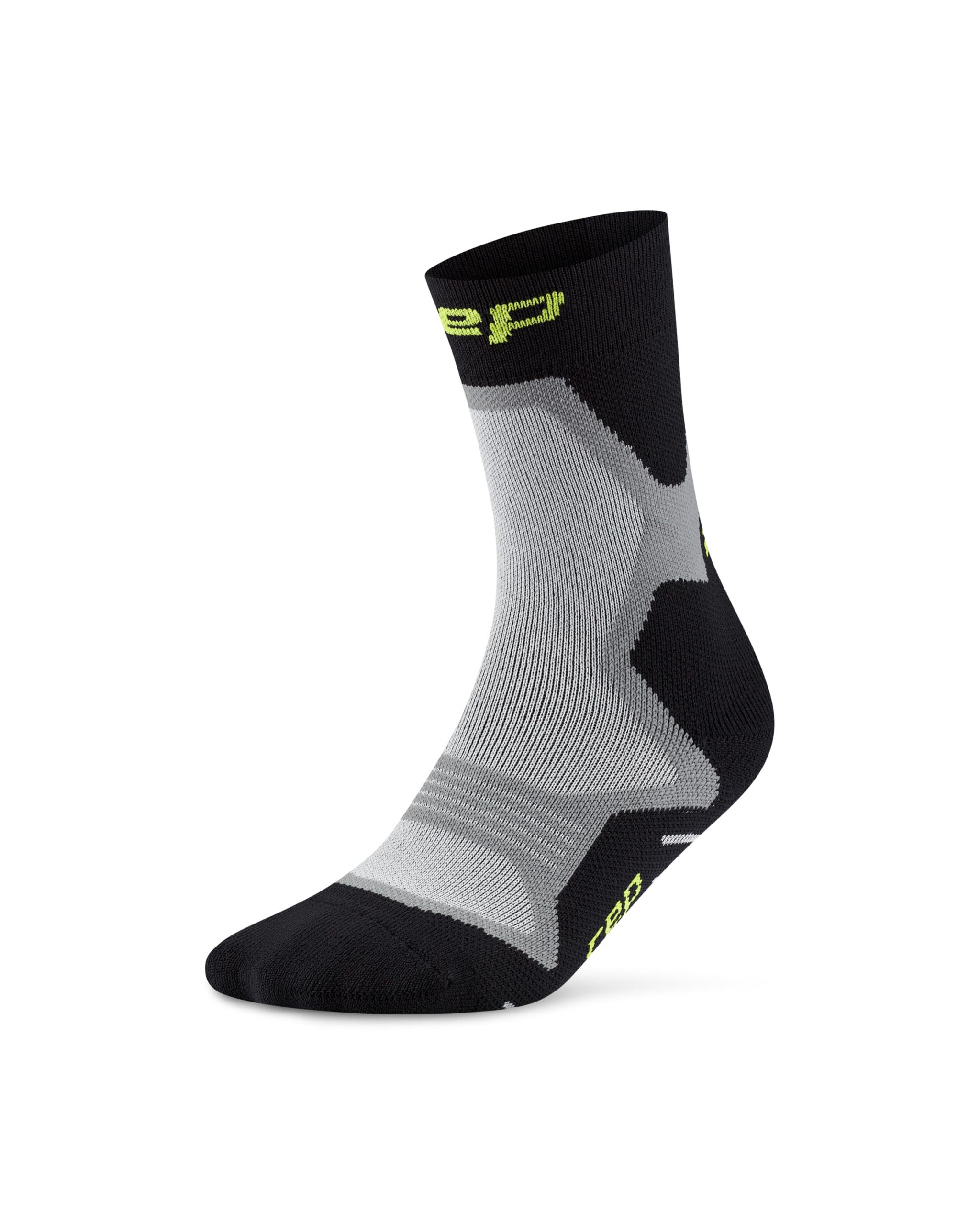 CEP RUN CUSHION MID CUT LAUFSOCKEN UNISEX – Gepolsterte Kompressionssocken für hohen Komfort – Atmungsaktive Sportsocken mit gezielter Dämpfung