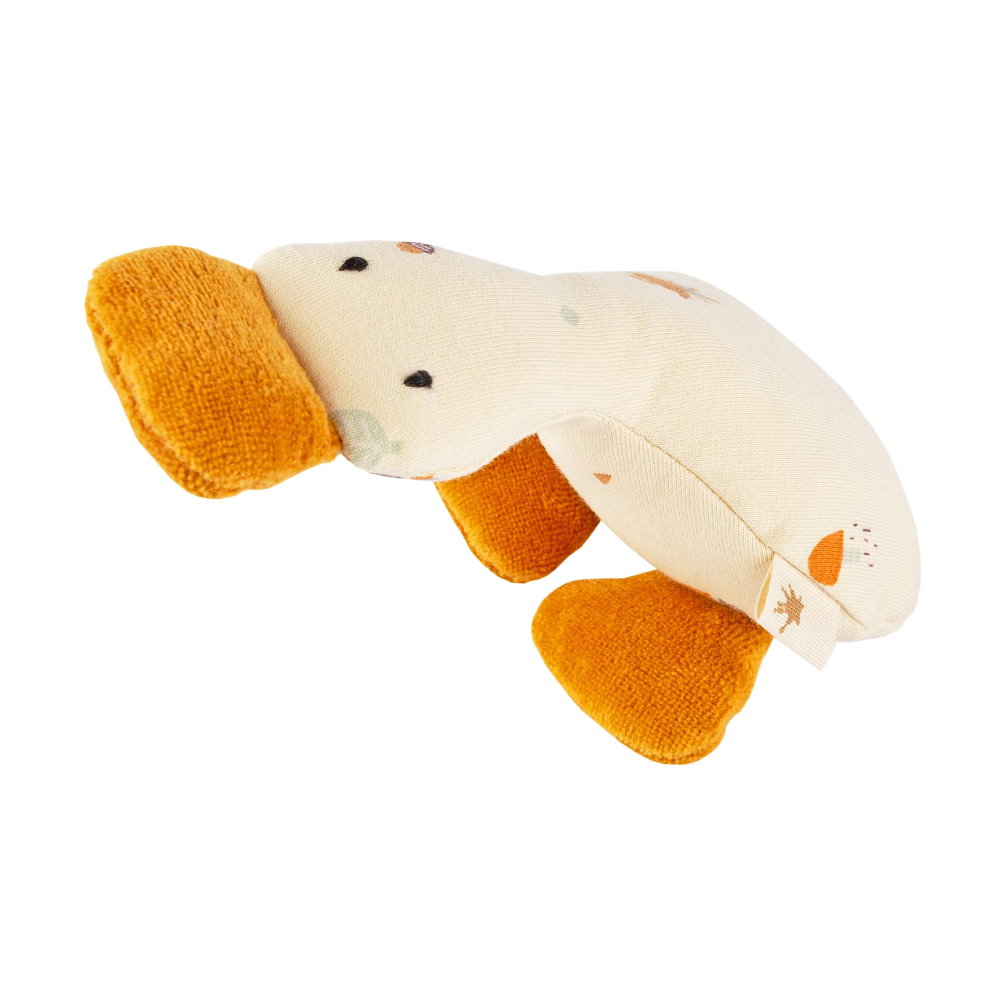 Sigibaby Rattle Grasping Toy Goose Beige