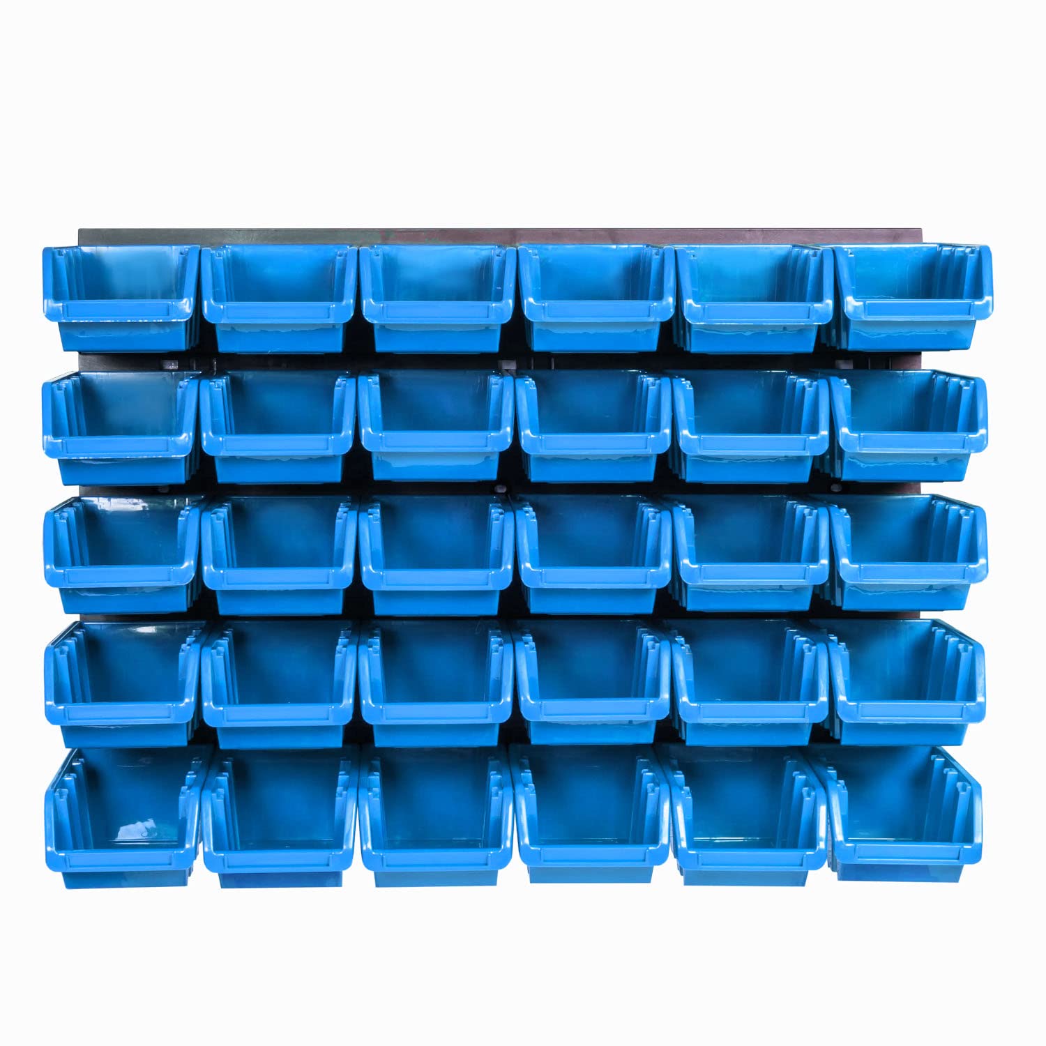 Storage System Wall Shelving 576 X 390 Mm, Pack Of 32 Boxes, Stacking Boxes, Storage Boxes, Extra Strong Wall Plates, Expandable, Workshop Shelf, Storage Shelf, Workshop Wall Shelf, Boltless Shelving - View #12