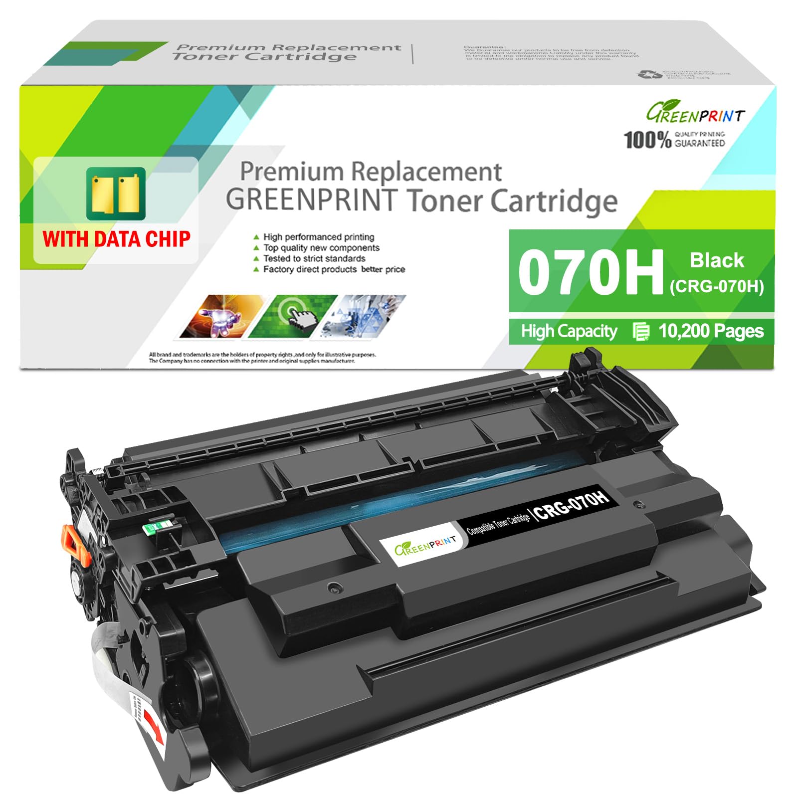 2個セット CRG-070H 約10200枚 印刷 CRG070H 互換ブラック インクのチップス CRG-070H キヤノン トナーカートリッジ070H