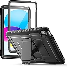 SEYMAC Case for iPad (A16) 11th Generation 11 Inch 2025/ 10th Generation 10.9 Inch 2022, Shockproof Protective Case with Built-in Stand and Screen Protector, Black