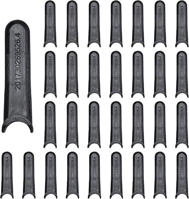 SurePromise Lawnmower Plastic Cutting Blades 30 Piece Fit for Flymo (Black)