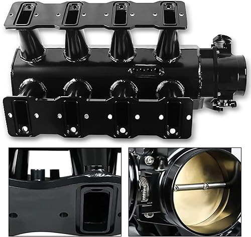 Vista 7 de 92mm Colector de admisión con raíles de combustible y sensores de posición del acelerador TPS IAC compatible con Chevrolet GMC Pontiac para LS LS1