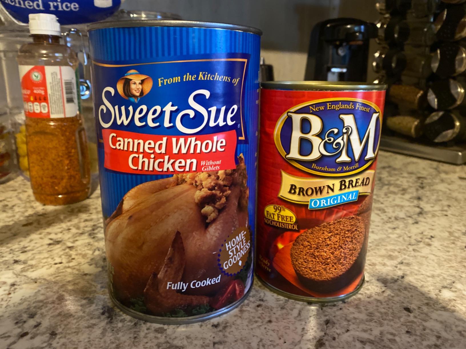 Sweet Sue Canned Whole Chicken without Giblets 50oz Can (Pack of 1) by Sweet Sue