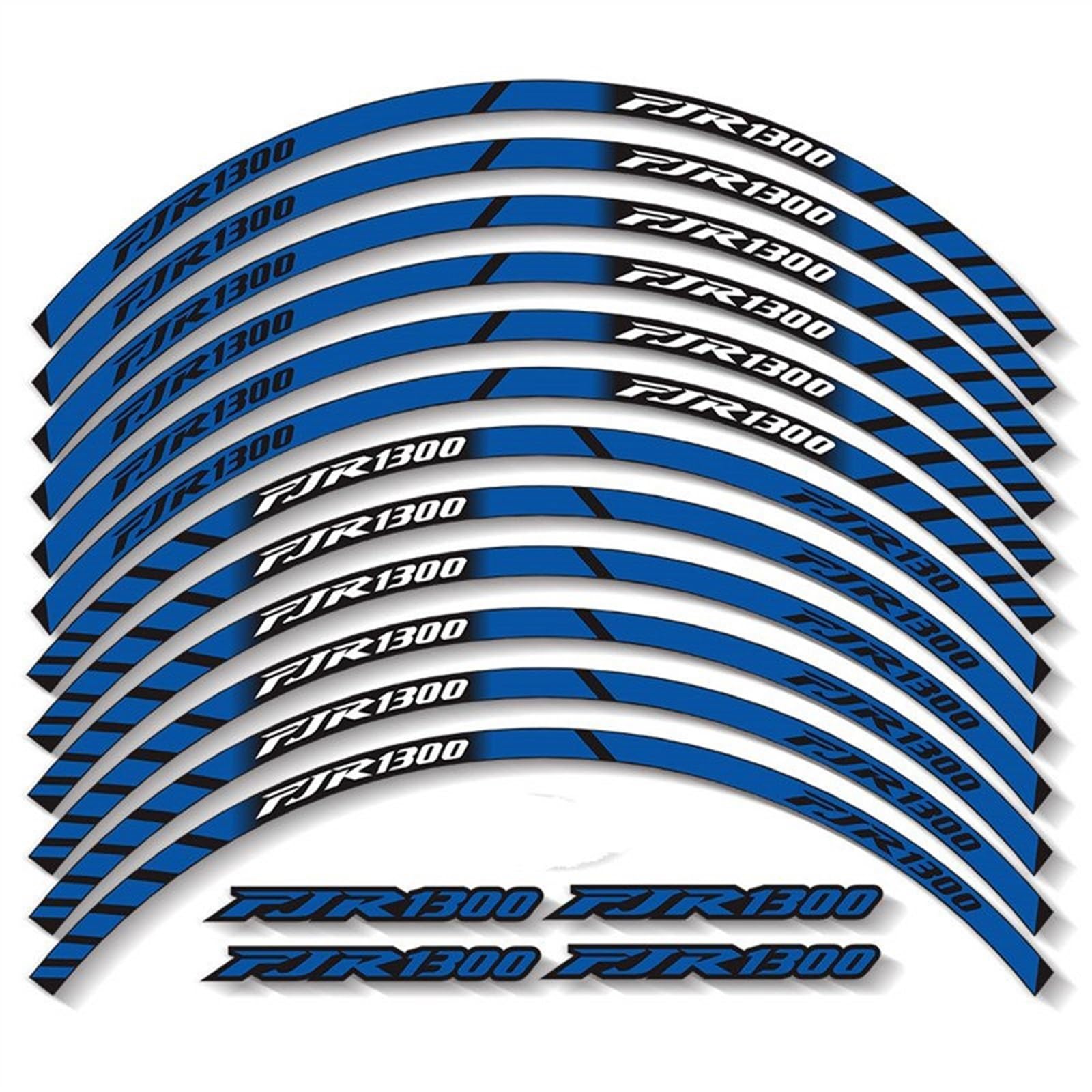 Motorcycle Wheels Tape Motorbike Decals Rim Strips for Yamaha FJR1300 Fjr 1300(Color4)