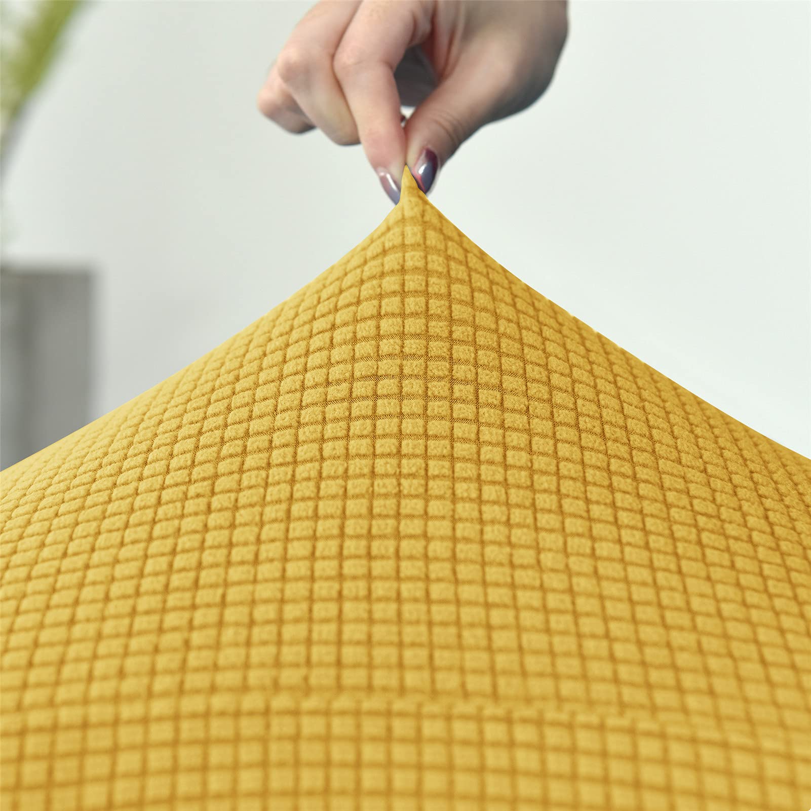 Confezione 2 Coprisedia Elasticizzati Oversize Per Sedie Da Pranzo - Morbido Spandex, Rimovibili E Lavabili, Schienale Alto - 5