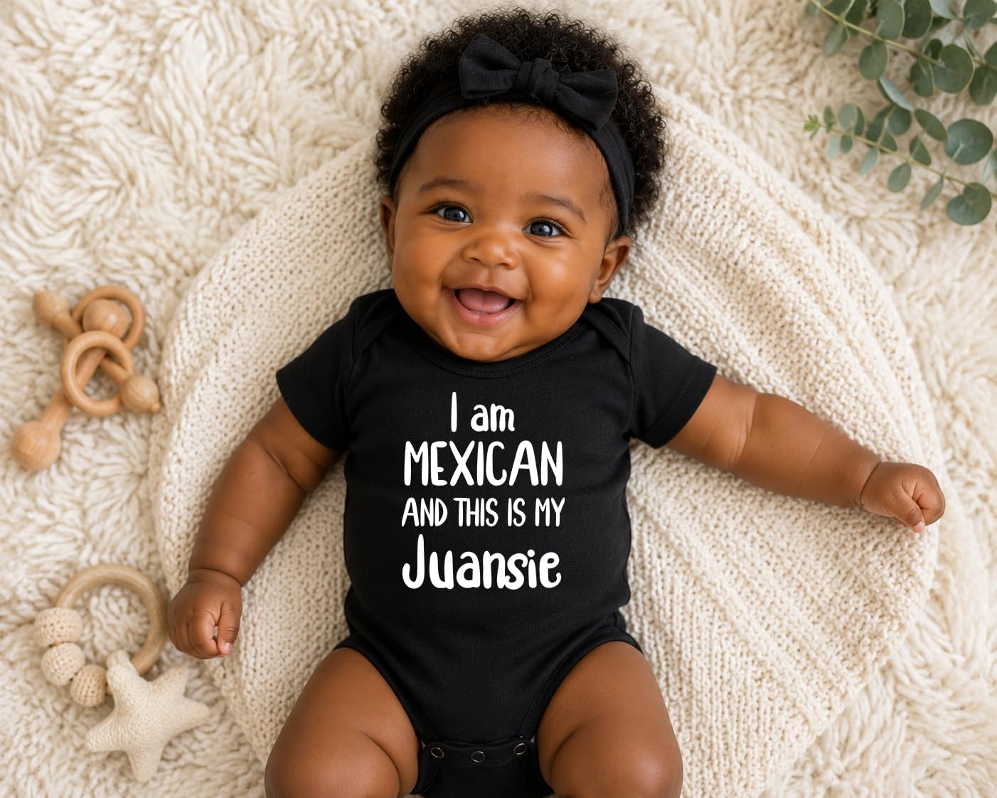 CBTwear I Am Mexican and This Is My Juansie Funny Baby Bodysuit