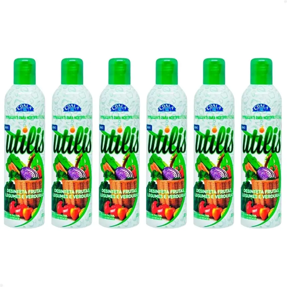 Kit 6 Desinfetante Hortifrutícolas Coala Utilis - 300ml