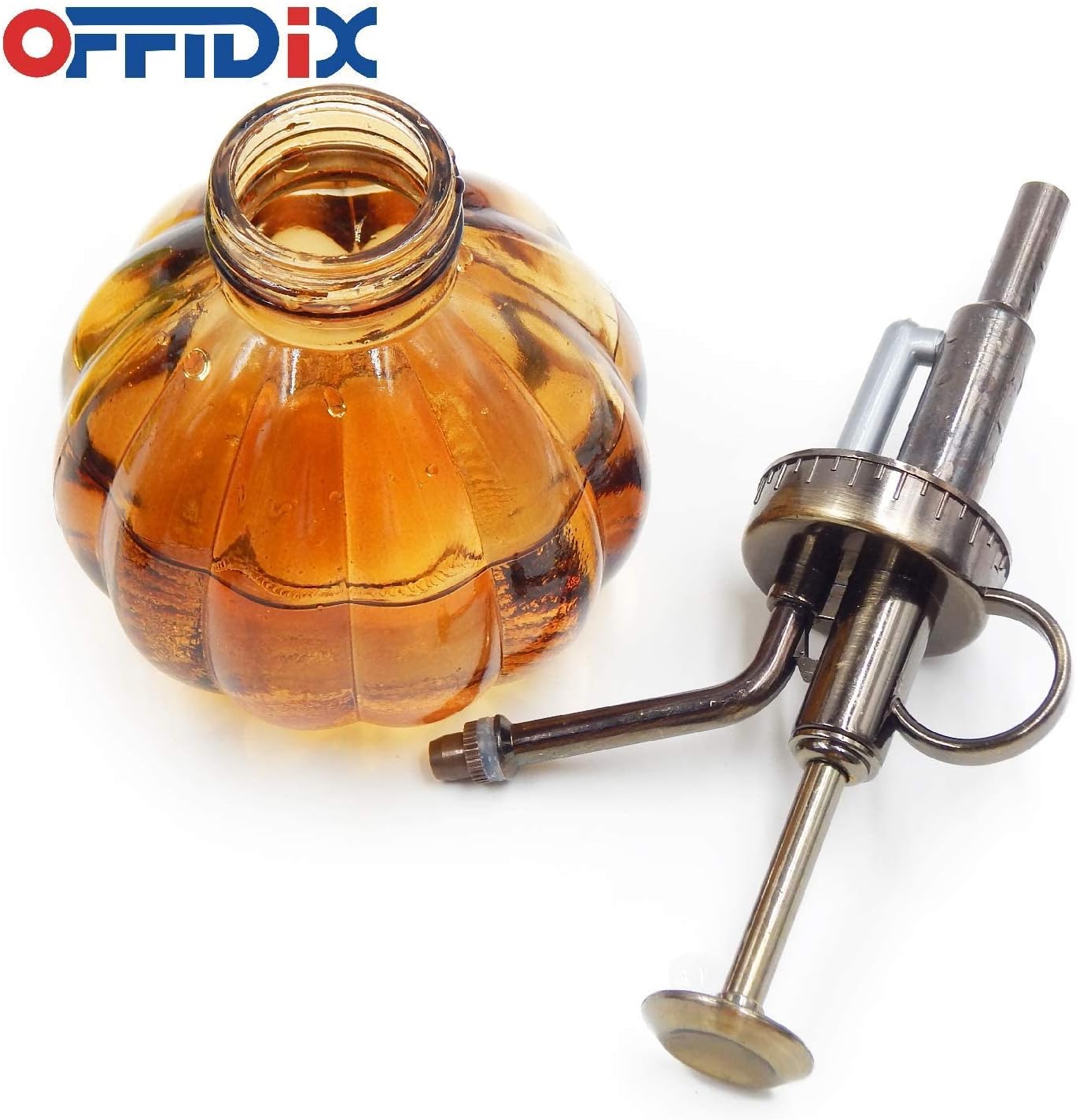 OFFIDIX Glass Spray Bottle，Pressure Plant Mister Handheld Spray Bottle for Outdoor Indoor Plants and Cleaning Work