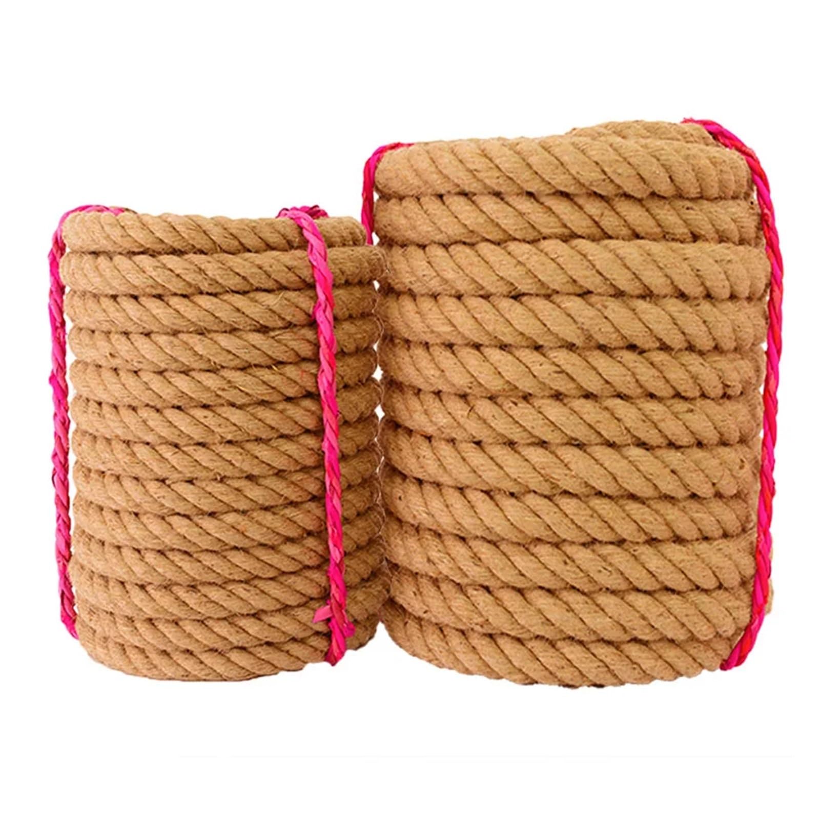 BGTHMSKA Braided Natural Manila Jute sisal Rope Rope Cable 1-60 mm Diameter for Ceiling Decoration Fence Wiring tug Hand Braided(26MM Dia 10Meters)