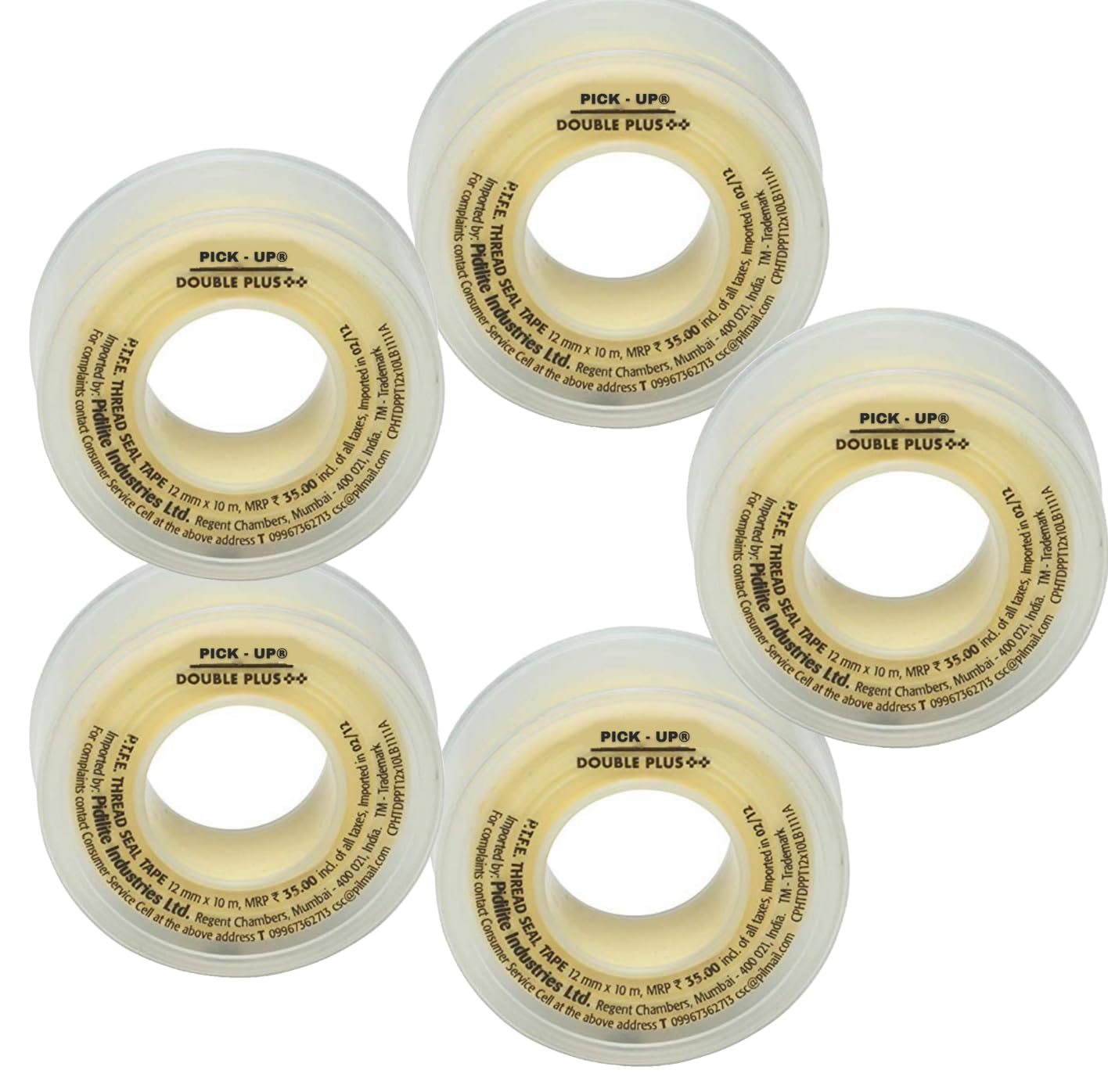 See full amazon price history chart for PICK - UP Teflon Tape for Pipe Fittings Plumbing Aquarium (12mm X 10 Meter) Pack of-5 pcs PICK - UP Teflon Tape for Pipe Fittings Plumbing Aquarium (12mm X 10 Meter) Pack of-5 pcs (B0D8JHQ7RM) Amazon Price History, Amazon Price Tracker