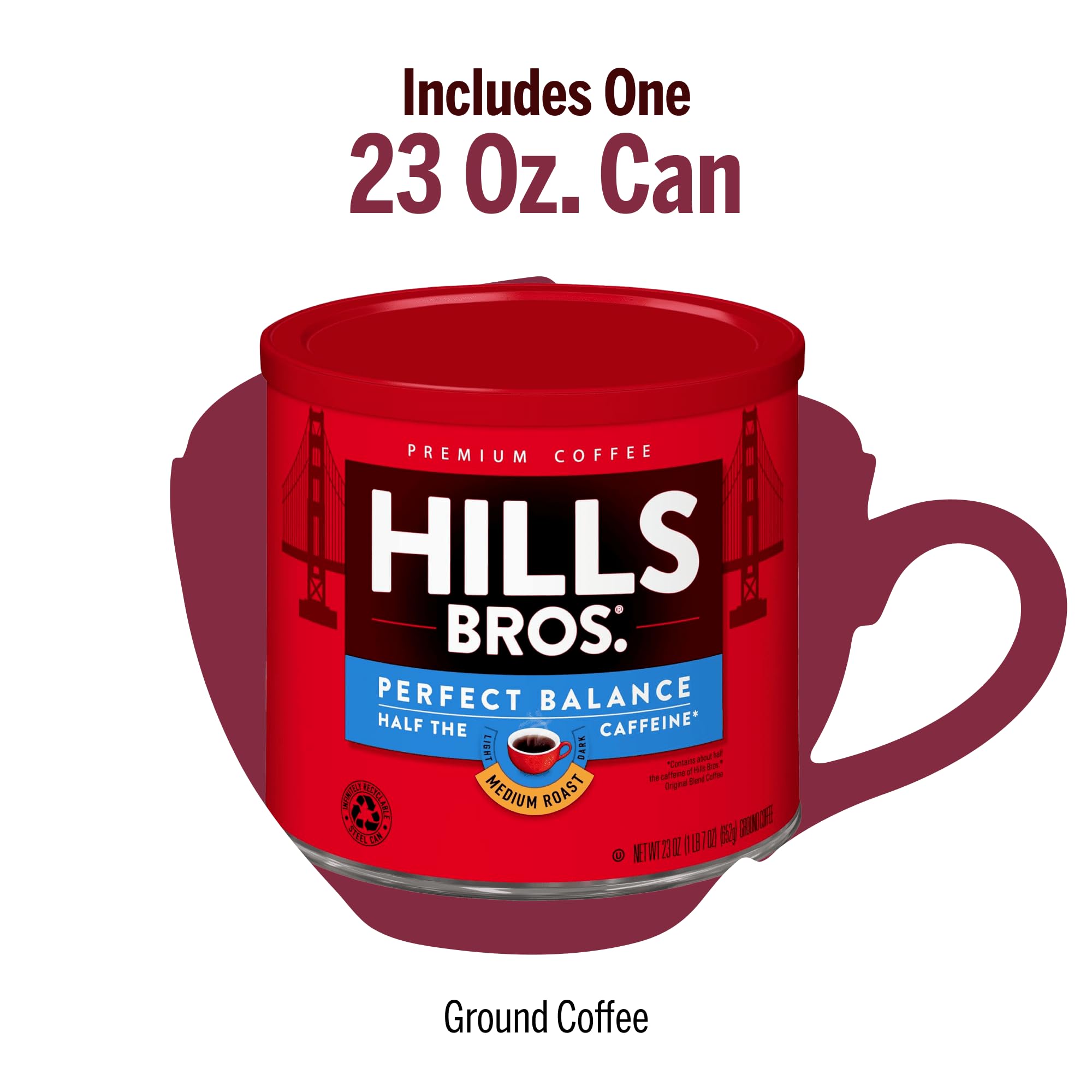 Amazon.com : Hills Bros. Perfect Balance Ground Coffee – Premium