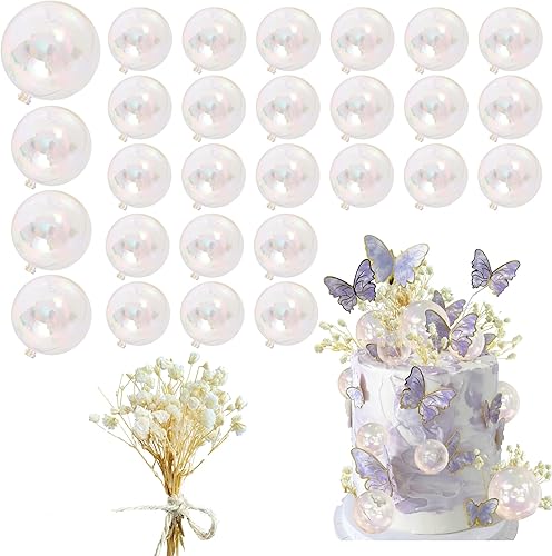 30 piezas de mini bolas para decoraciĂłn de tartas, decoraciĂłn de pastel de acrĂlico, bolas de espuma, flores secas artificiales para boda, 30 piezas de mini bolas para decoraciĂłn de tartas, decoraciĂłn de pastel de acrĂlico, bolas de espuma, flores secas artificiales para boda,