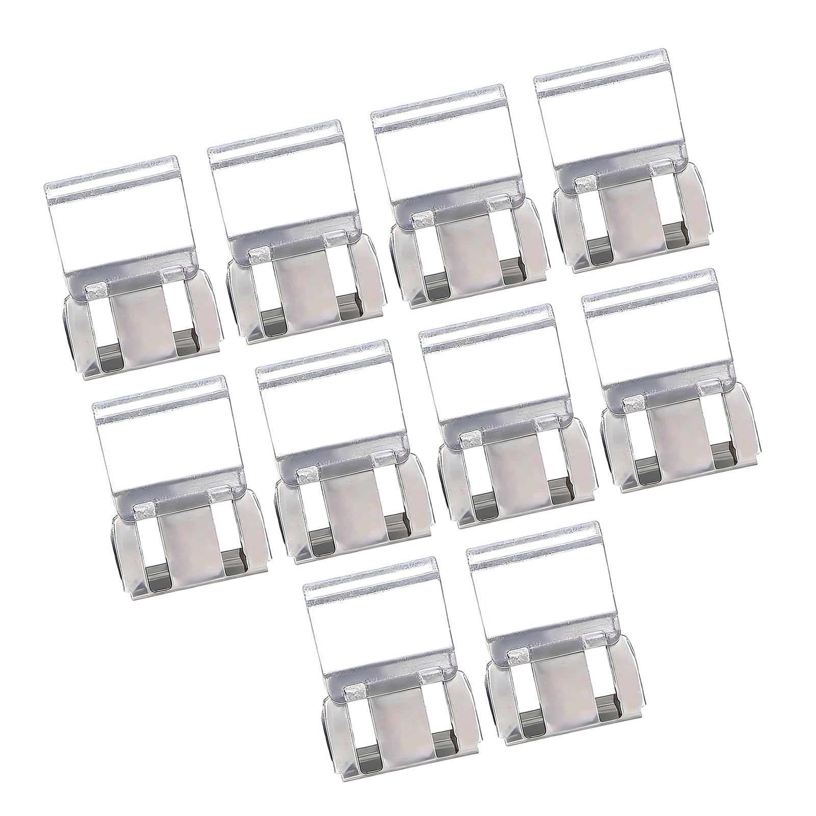 Buxuaaaa 10Pcs Acrylic Pants Length Adjuster Clip Invisible Trouser Pants Shortener Clip for Jeans Trousers to Make Shorter Multipurpose Sewing