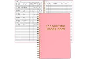 A5 Accounting Ledger Book for Small Businesses & Personal Finance