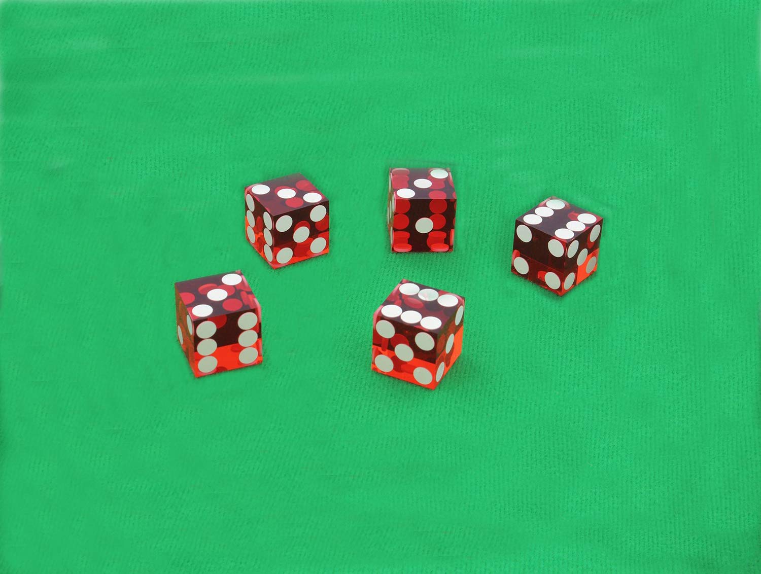 Yuanhe Casino Craps dobbelstenen set - inclusief 19 mm rode precisie geserialiseerde casino dobbelstenen set van 5 en 3-inch Craps aan/uit dealer puck knop Yuanhe Casino Craps dobbelstenen set - inclusief 19 mm rode precisie geserialiseerde casino dobbelstenen set van 5 en 3-inch Craps aan/uit dealer puck knop