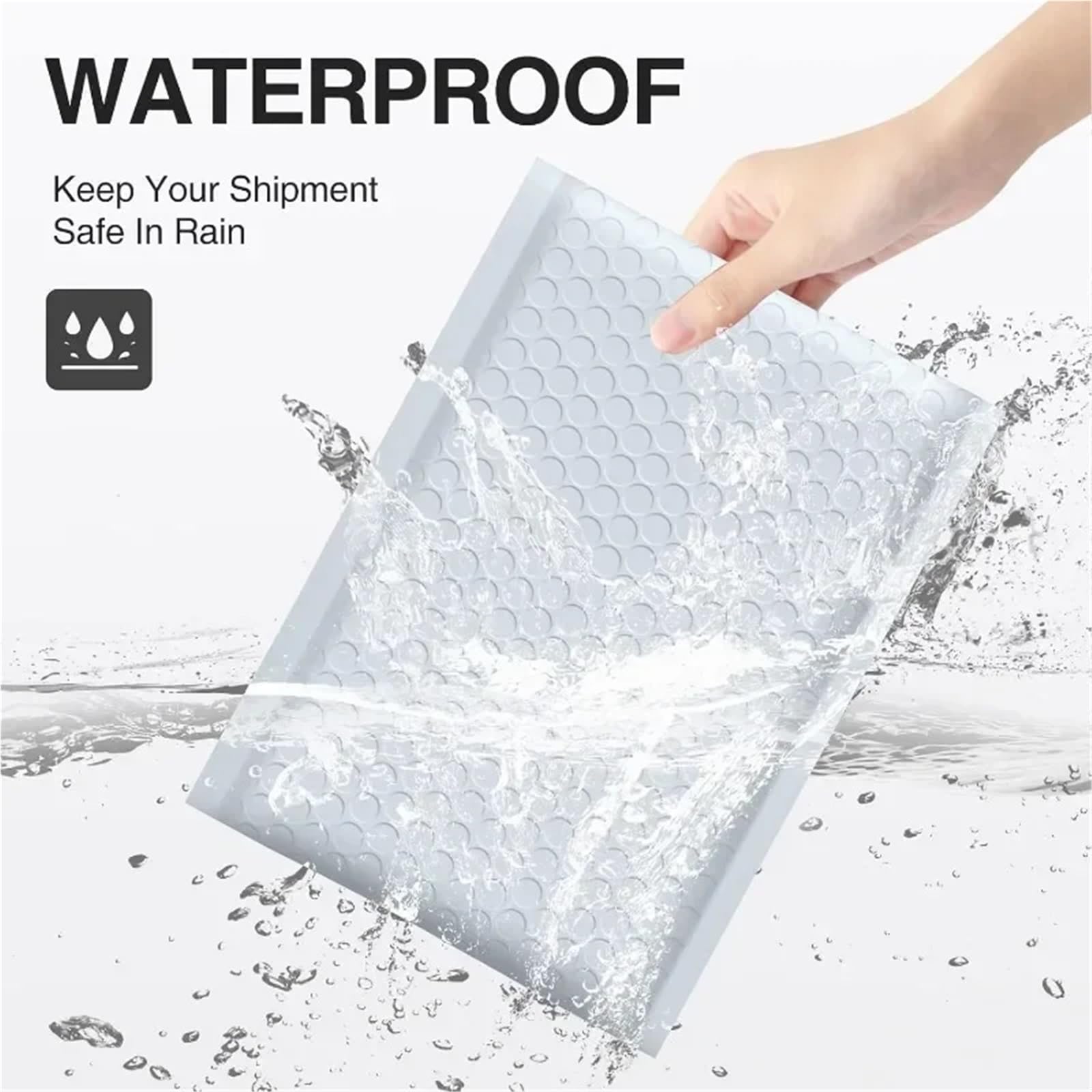 Koperty Bąbelkowe Biały Czarny Wiele Rozmiarów 10 20 30 50 Szt(Black- 18x23cm,50PCS)