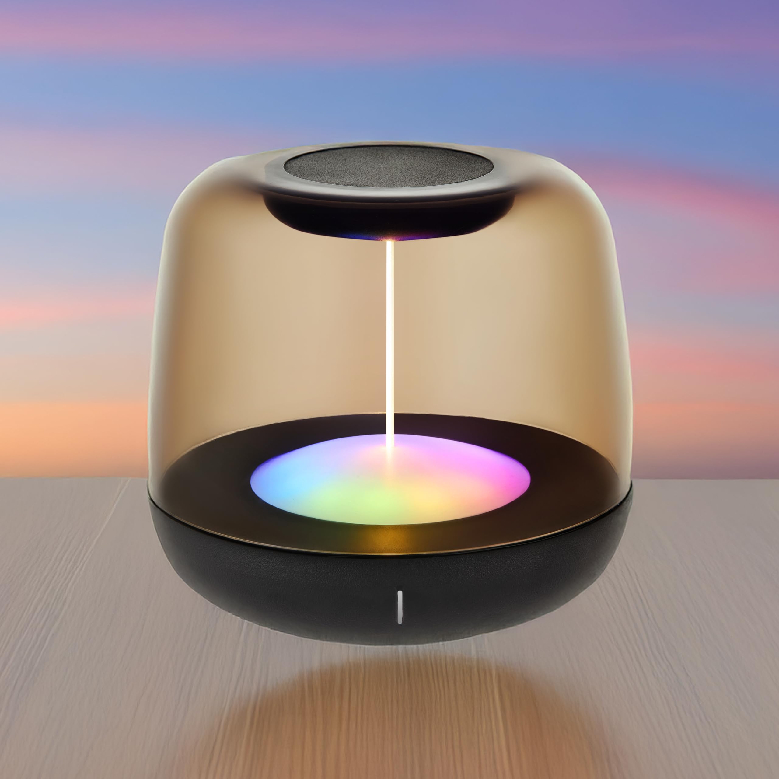 LED's light LED-Tischlampe mit Akku 2700K Warmweiß & RGB – Touch-Dimmer, USB-C, IP44, Rauchglas – Stimmungslicht für Innen & Außen