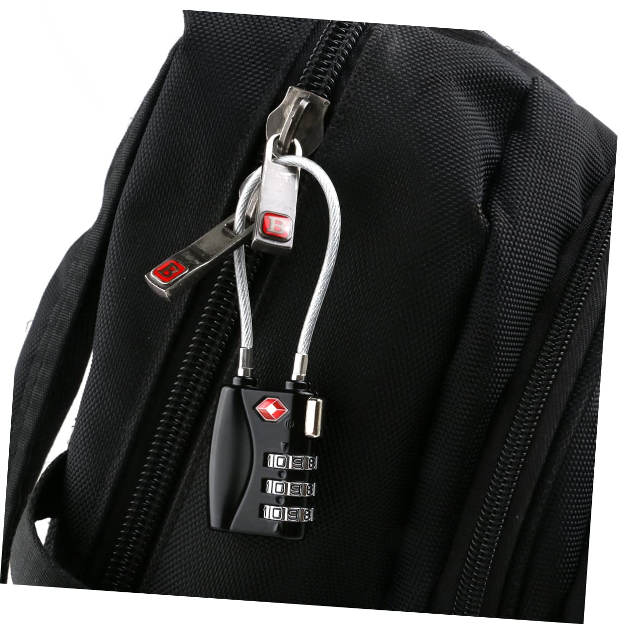 OSALADI 6 piezas Candado Tsa Aprobado para Equipaje Combinación de Dígitos Candados de Seguridad Zinc Duradero Colores Negro y Azul para Maletas y Mochilas