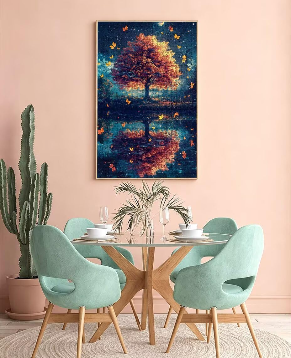 Motyl z jeziora Puzzle 4000 sztuk, puzzle dla dorosłych, łamigłówki, wyzwanie dekoracja puzzli, rozrywka gra edukacyjna dla całej rodziny, na prezent dekoracja BXHZW7-372