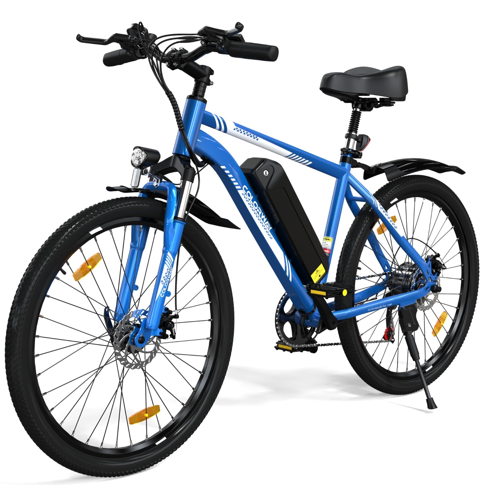 COLORWAY Bici Elettrica per Adulti, 26" Mountain Bike, Bicicletta Elettrica Commute E-bike con Batteria rimovibile 36V 15Ah, Display LCD, Doppio Freno a Disco ebike