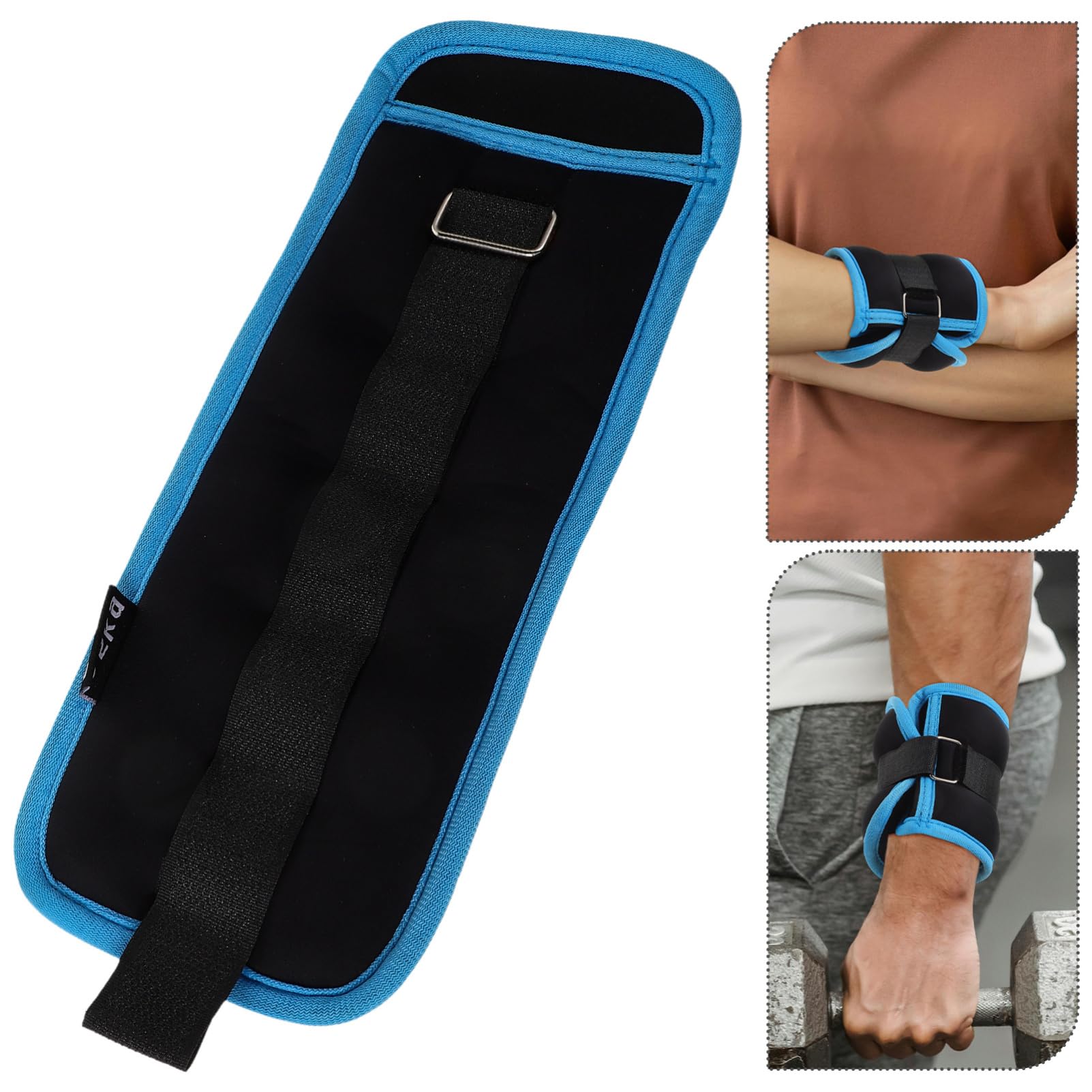 Cavigliere Pesi 2 Pezzi 0, 5kg in Metallo per Allenamento