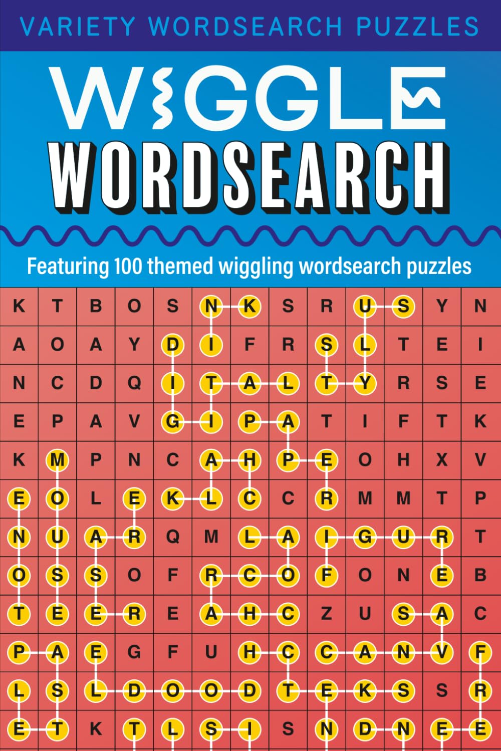 Variety Wordsearch Puzzles: Wiggle Wordsearch: Featuring 100 themed wiggling wordsearch puzzles