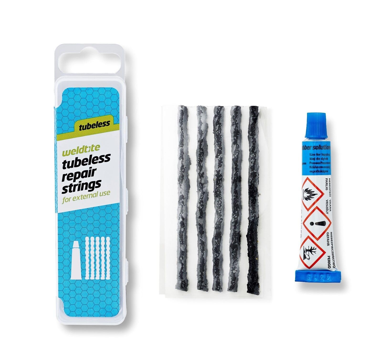 Ammaco Weldtite Tubeless Puncture Repair Strings For External Use Kit Tyre Plugs - PAIR