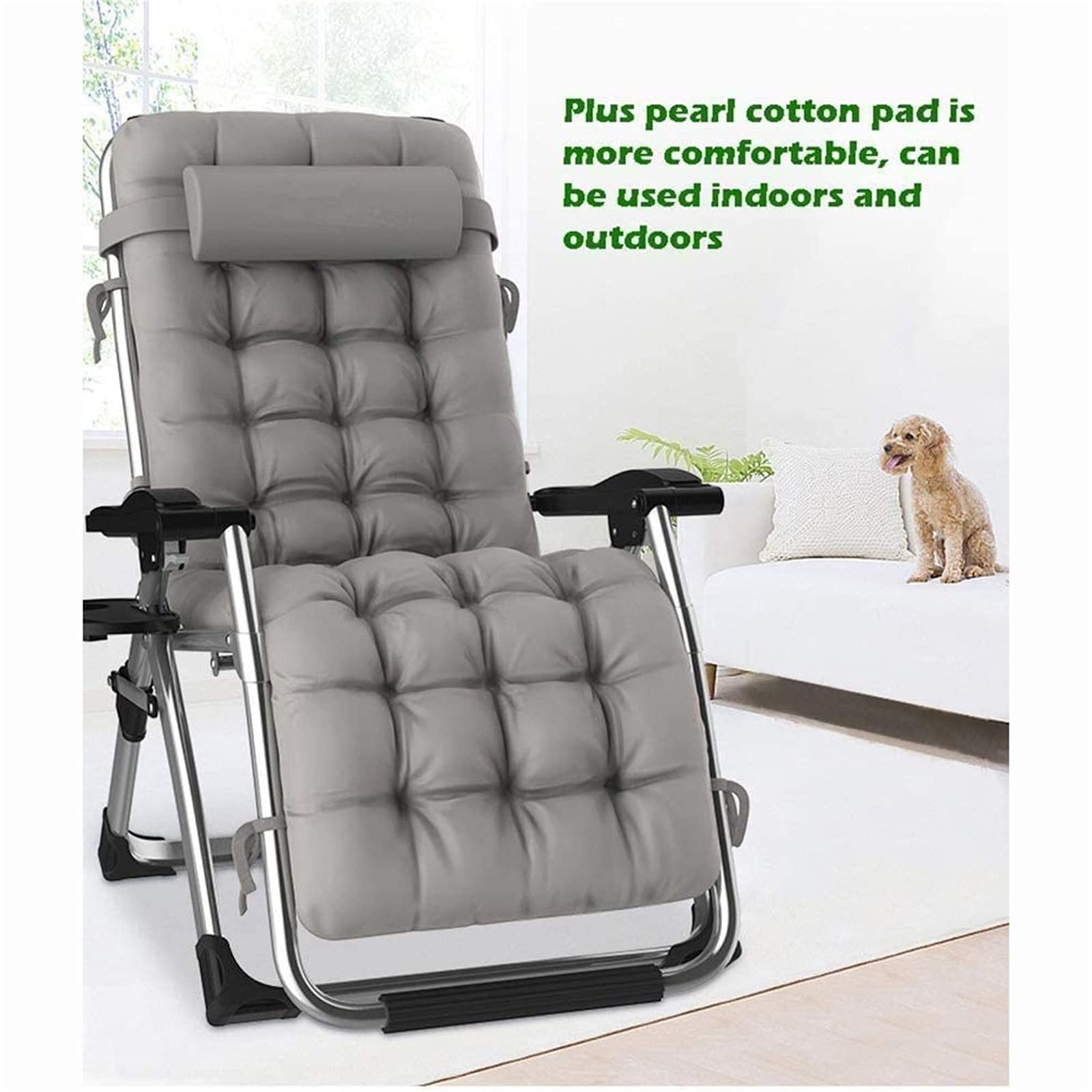 Chaise longue pliante présente wisdom inclinable avec technologie d'apesanteur