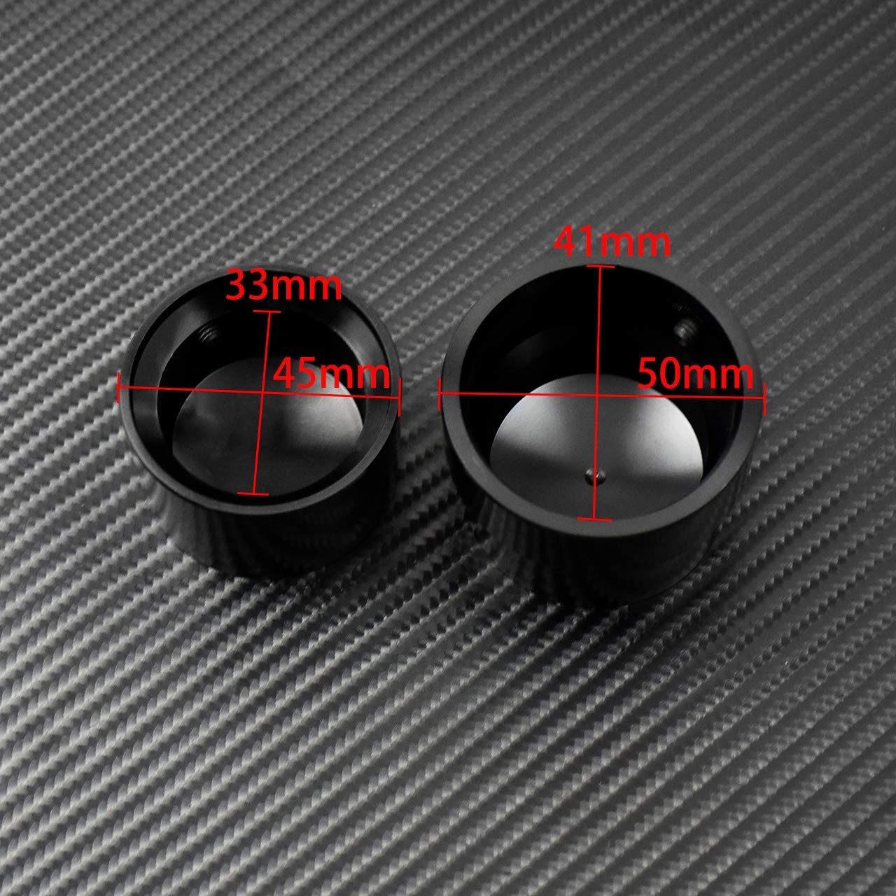 Coperchi per dado dell'asse anteriore e posteriore per moto, compatibili con Harley Dyna 2008-2017, Softail 2008-2023, nero, 4 pezzi