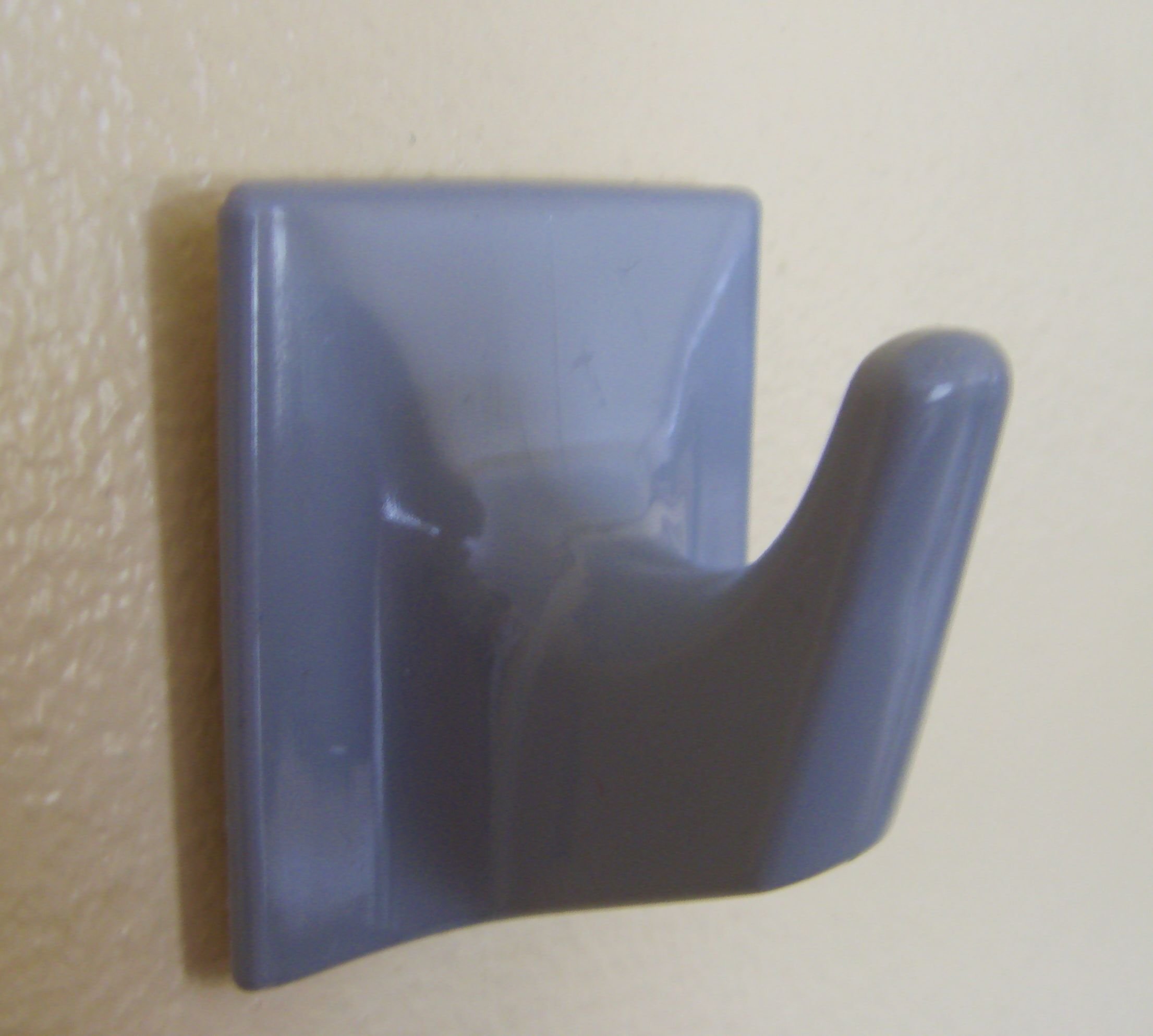 Pair of Grey Self Adhesive Hooks - LS53-Square Shaped-Ideal For Heavy Duty Type Blind/Fly Curtain/Strip Blind -Holland Plastics Original