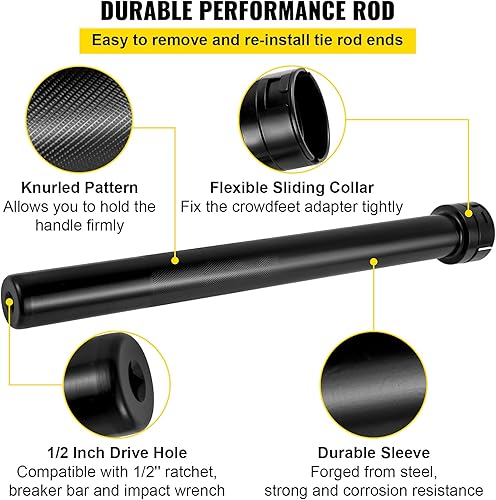 Miniatura 3 de VEVOR Kit de herramientas de barra de acoplamiento interior, juego de herramientas de barra de acoplamiento interior con 12 adaptadores de pata de