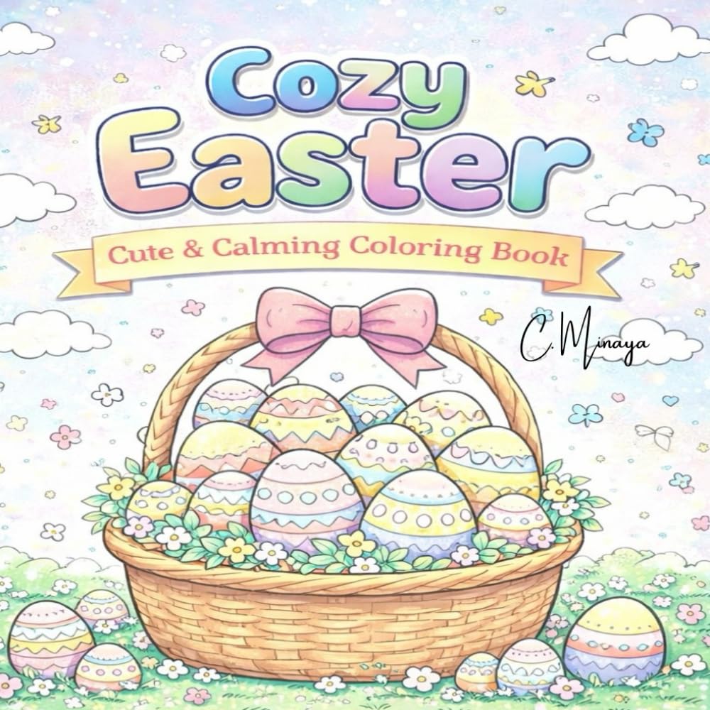 Cozy Easter: Cute & Calming Coloring Book (Cozy, Cute, & Calming)